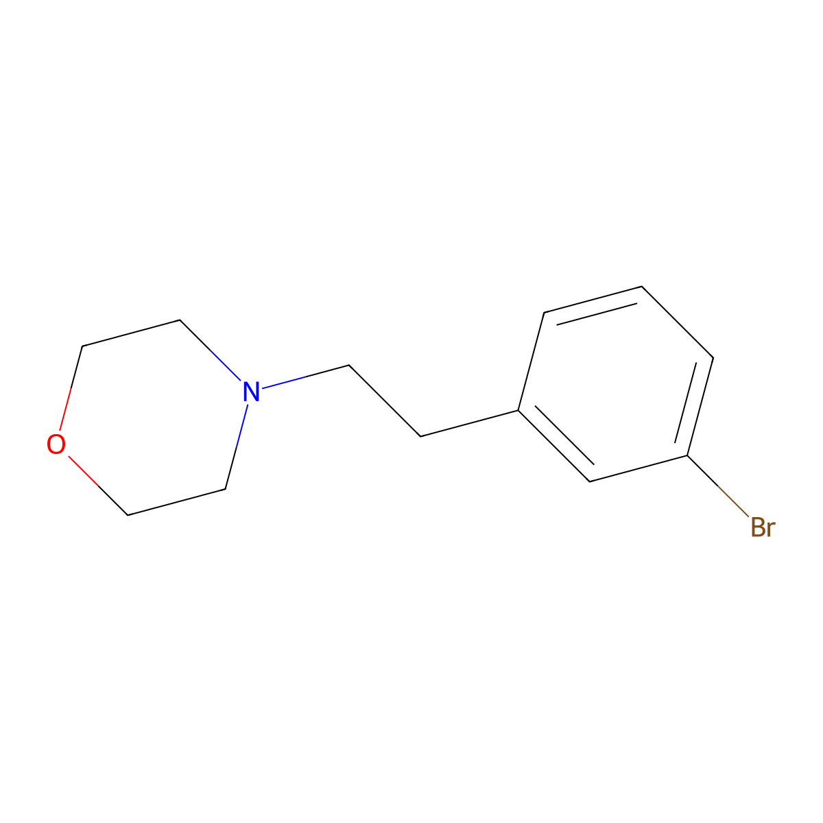 4-(3-Bromophenethyl)morpholine molecular structure, CAS 364793-86-2