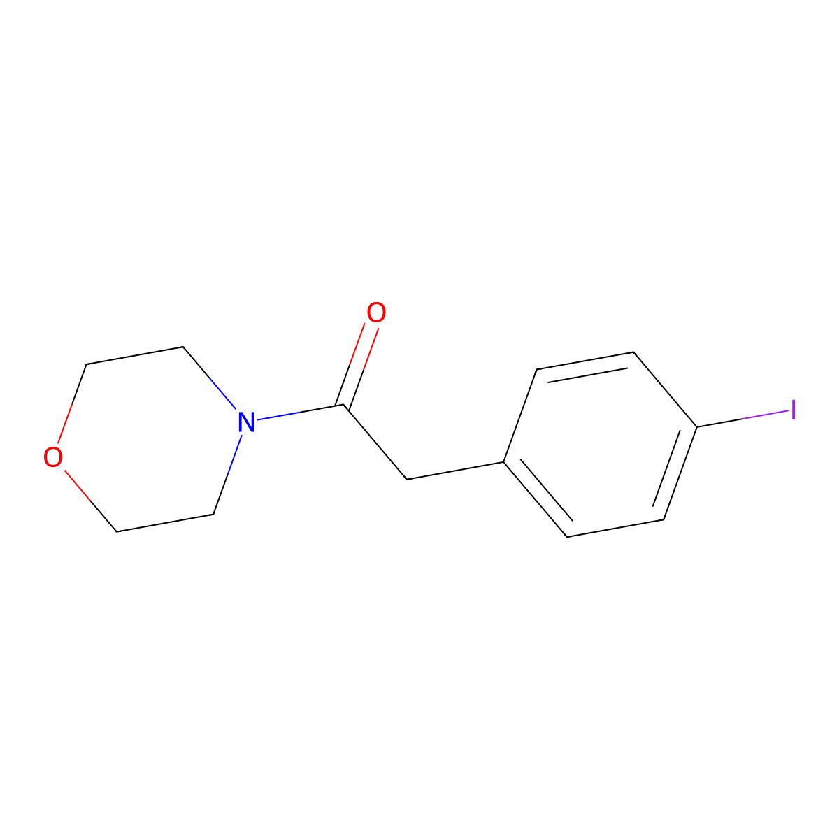 2-(4-Iodophenyl)-1-morpholin-4-ylethanone molecular structure, CAS 364793-89-5