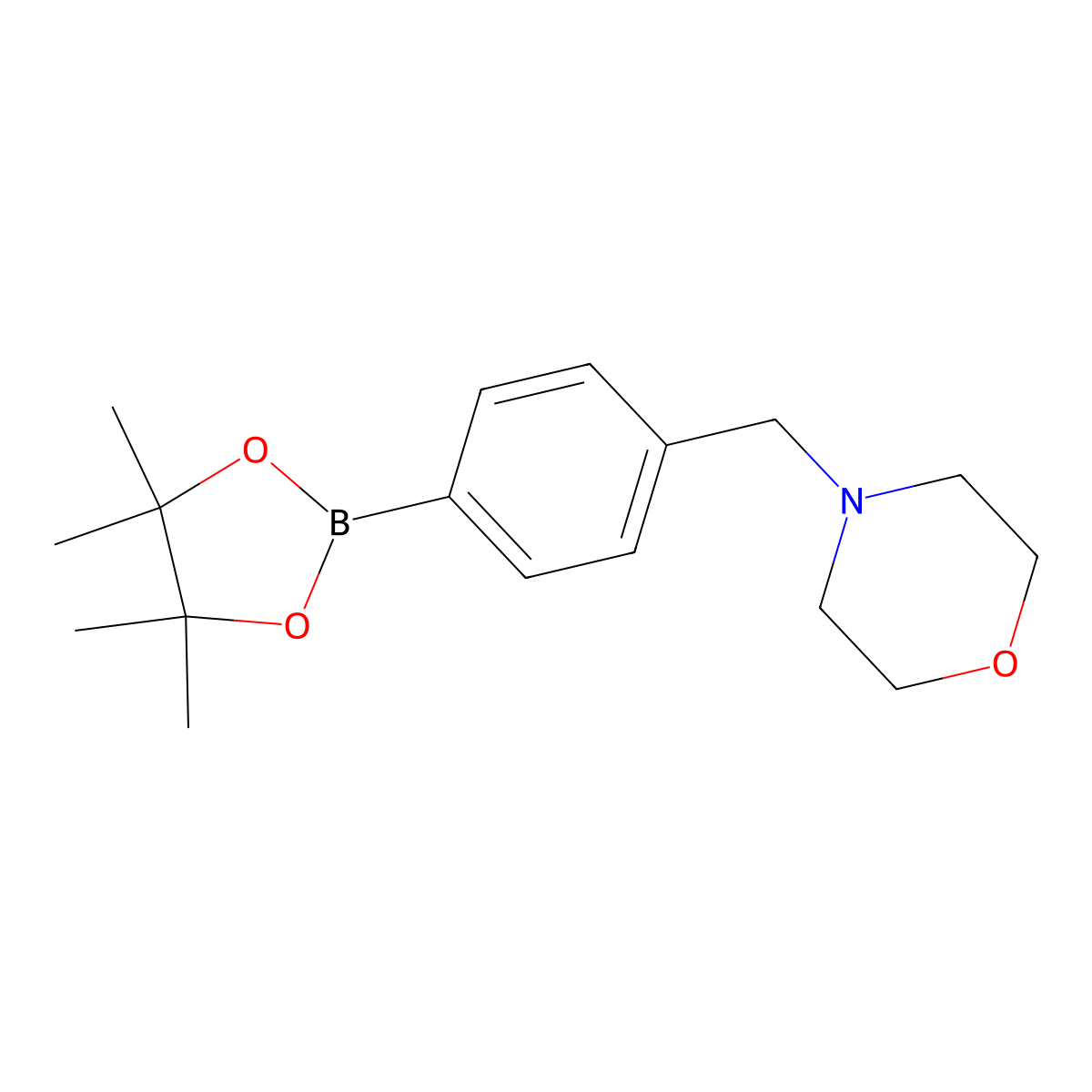 4-((Morpholino)methyl)phenylboronic acid pinacol ester molecular structure, CAS 364794-79-6