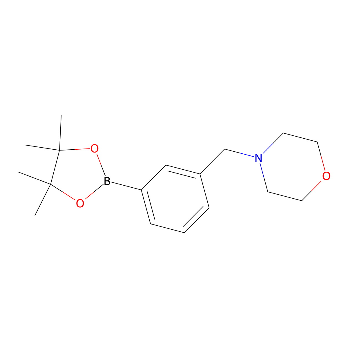 4-[3-(4,4,5,5-Tetramethyl-1,3,2-dioxaborolan-2-yl)benzyl]morpholine molecular structure, CAS 364794-80-9