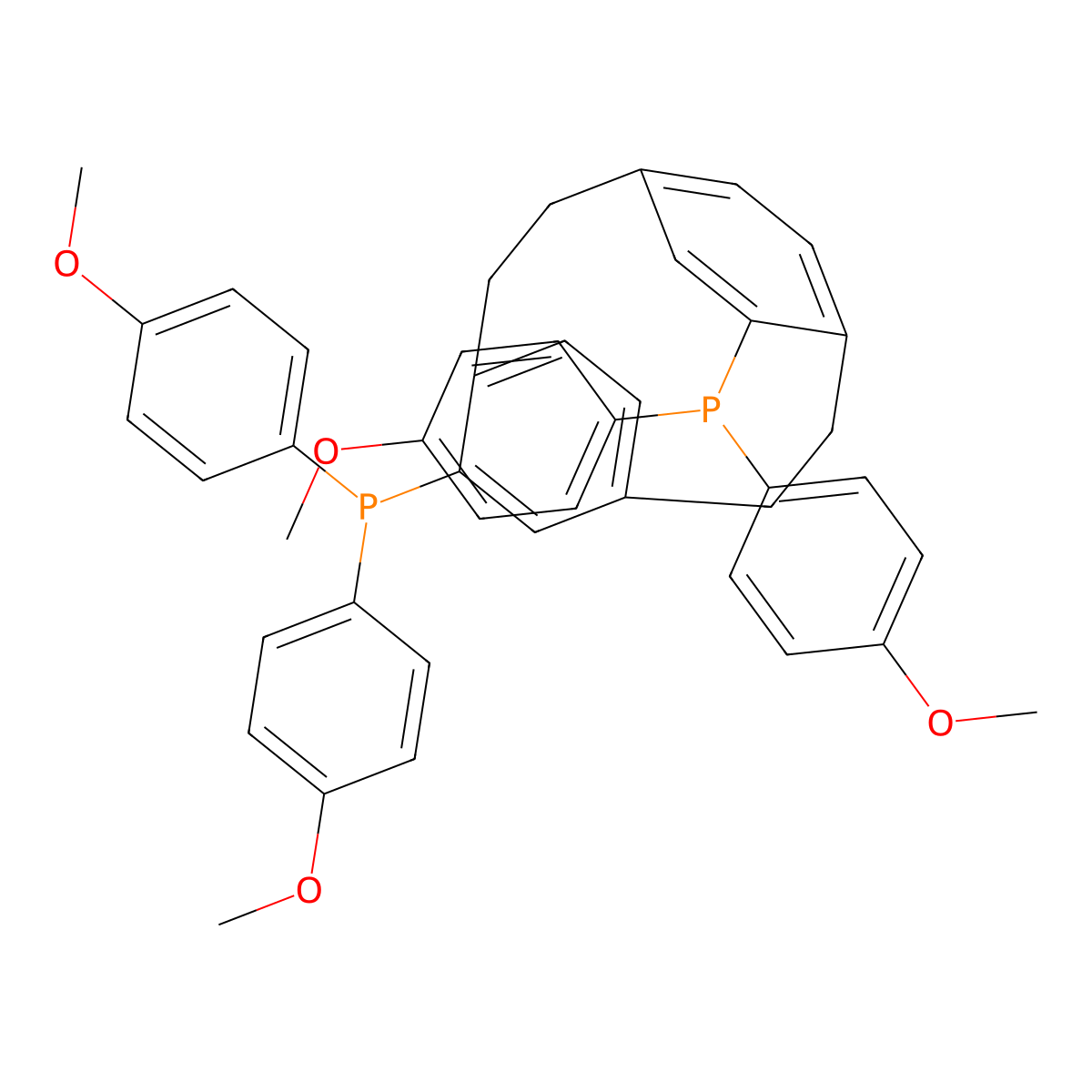 (S)-4,12-Bis(4-methoxyphenyl)-[2.2]-paracyclophane molecular structure, CAS 364796-54-3