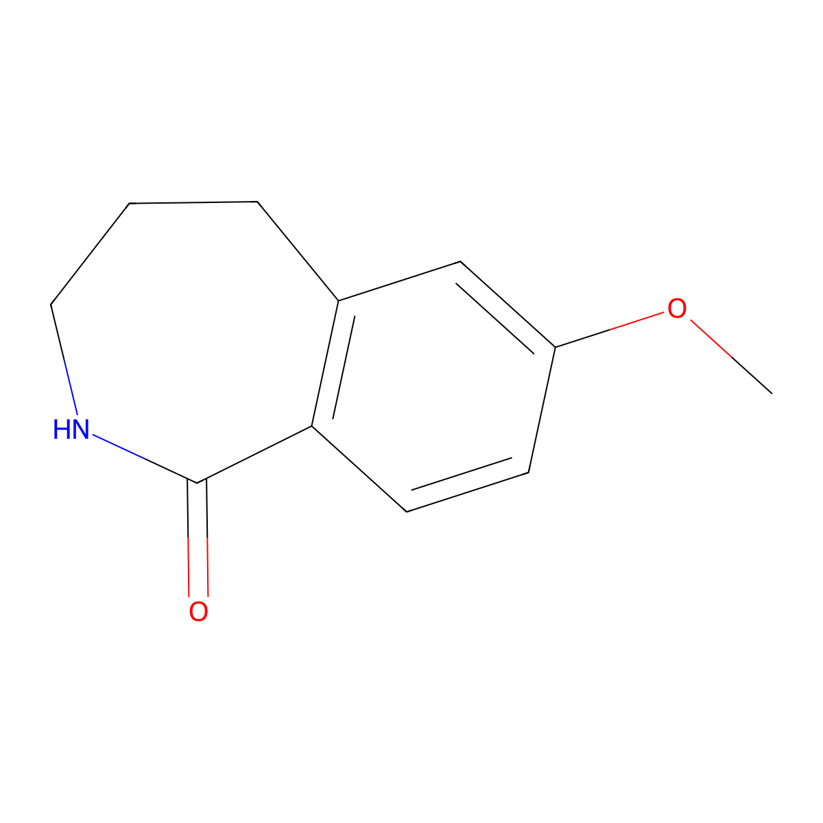 7-Methoxy-2,3,4,5-tetrahydro-1H-2-benzazepin-1-one molecular structure, CAS 3648-86-0