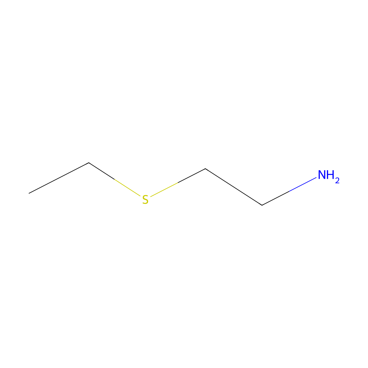 Ethanamine, 2-(ethylthio)- molecular structure, CAS 36489-03-9