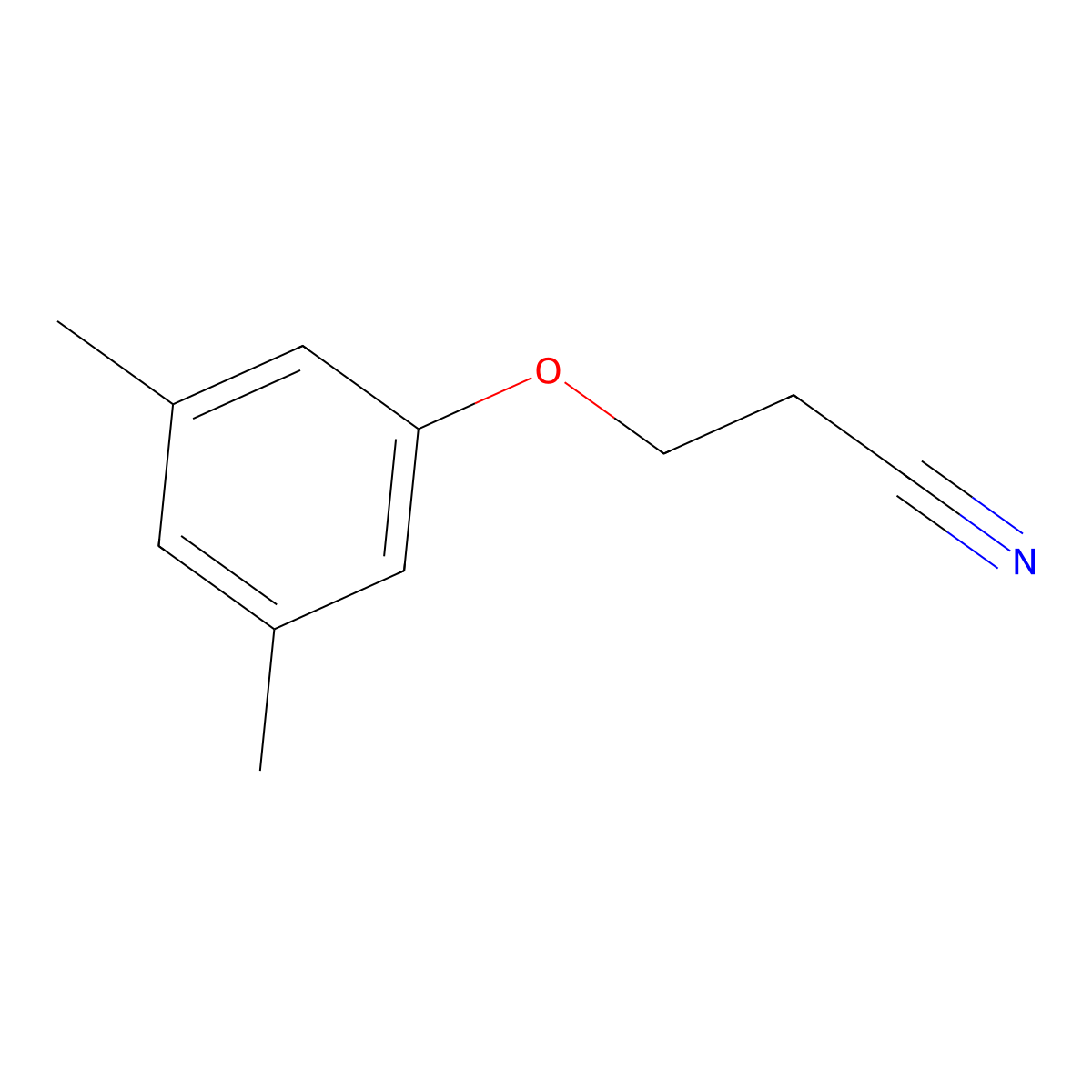 3-(3,5-Dimethylphenoxy)propanenitrile molecular structure, CAS 3649-02-3