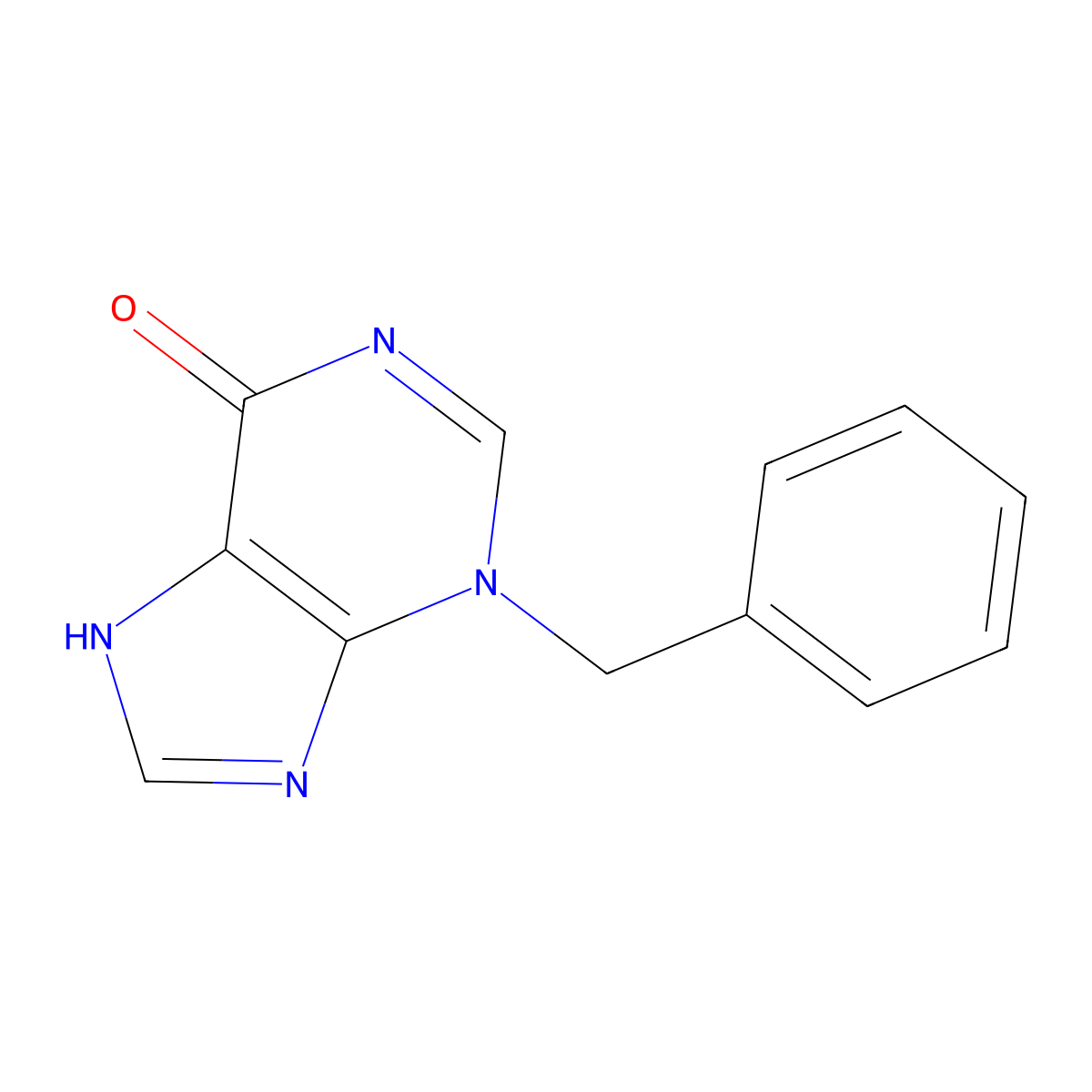 3-Benzylhypoxanthine molecular structure, CAS 3649-39-6