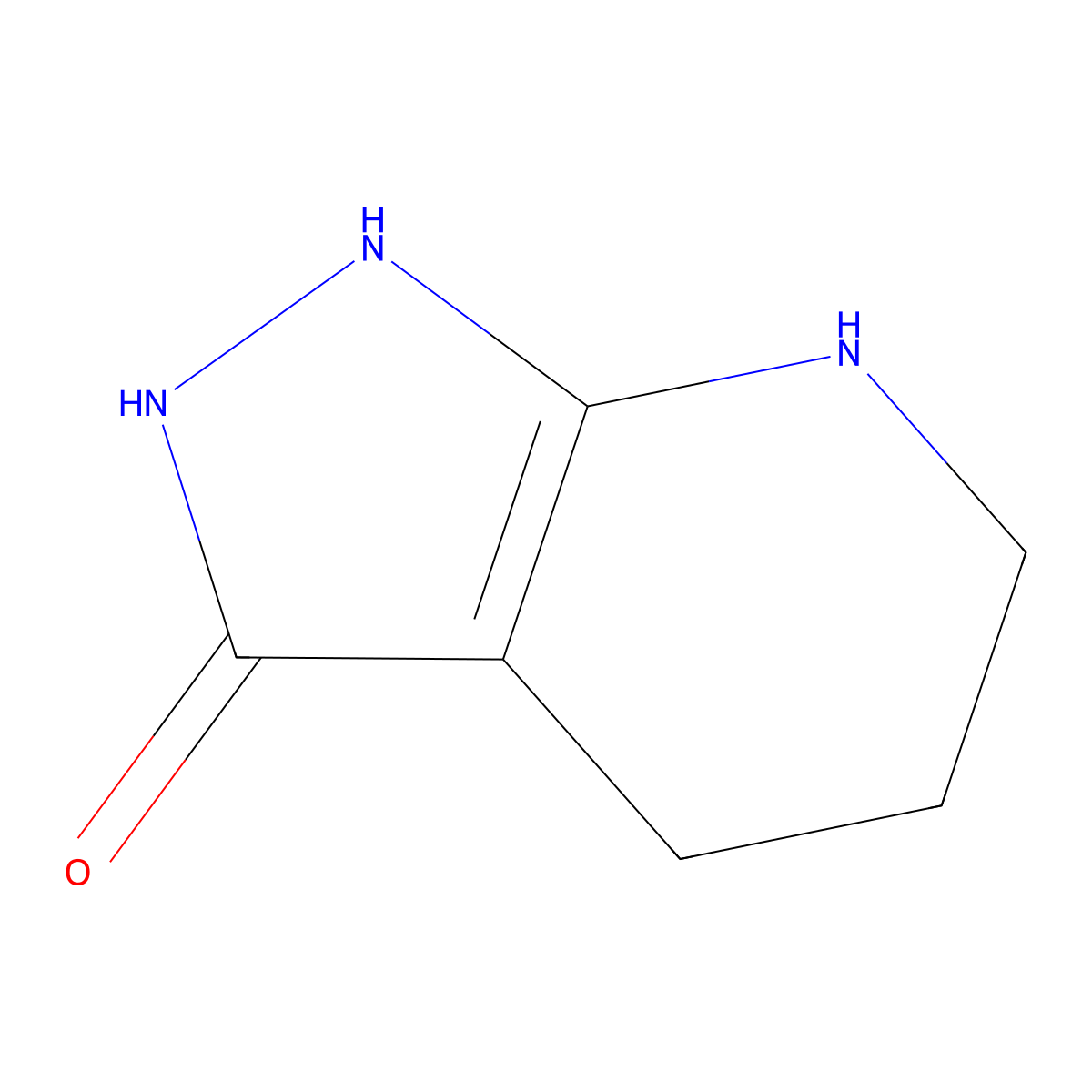 4,5,6,7-Tetrahydro-2H-pyrazolo[3,4-b]pyridin-3-ol molecular structure, CAS 3649-44-3