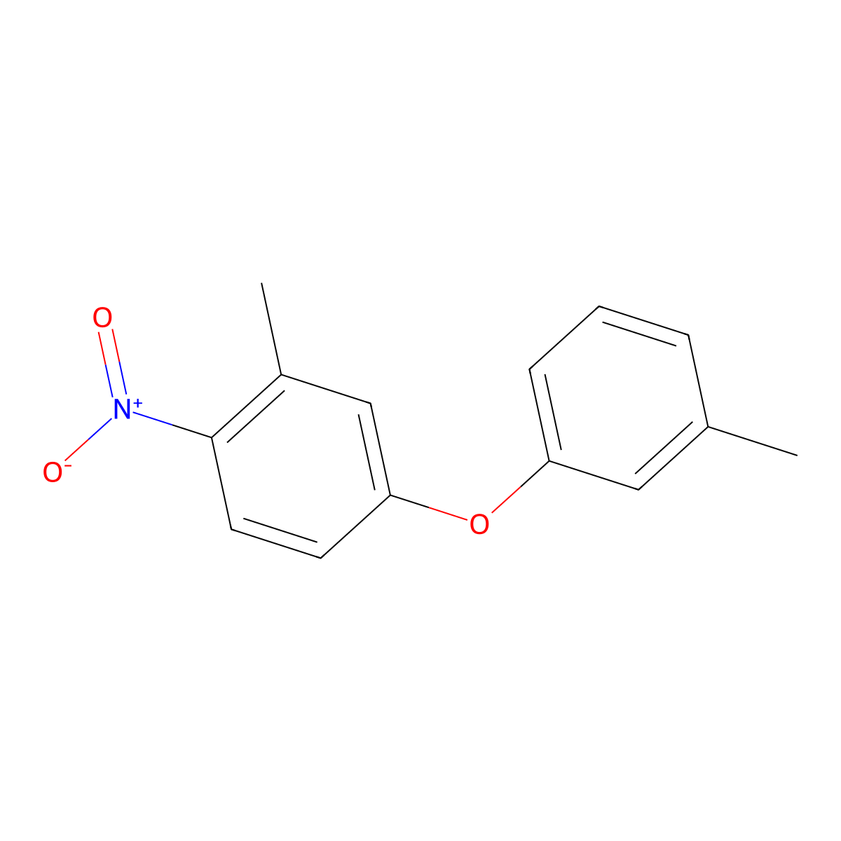 2-Methyl-1-nitro-4-(m-tolyloxy)benZene molecular structure, CAS 36498-74-5