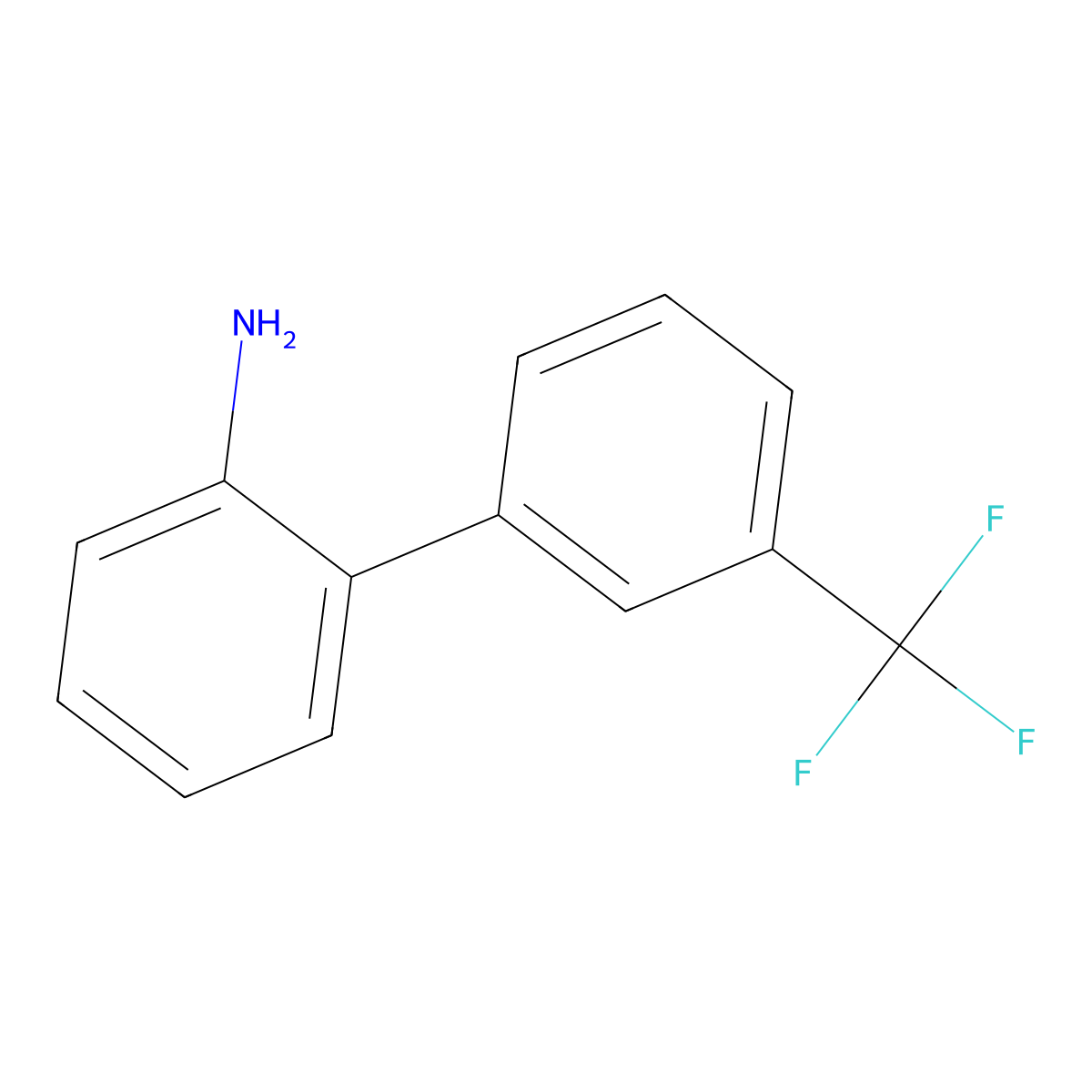 3'-Trifluoromethylbiphenyl-2-ylamine molecular structure, CAS 365-06-0