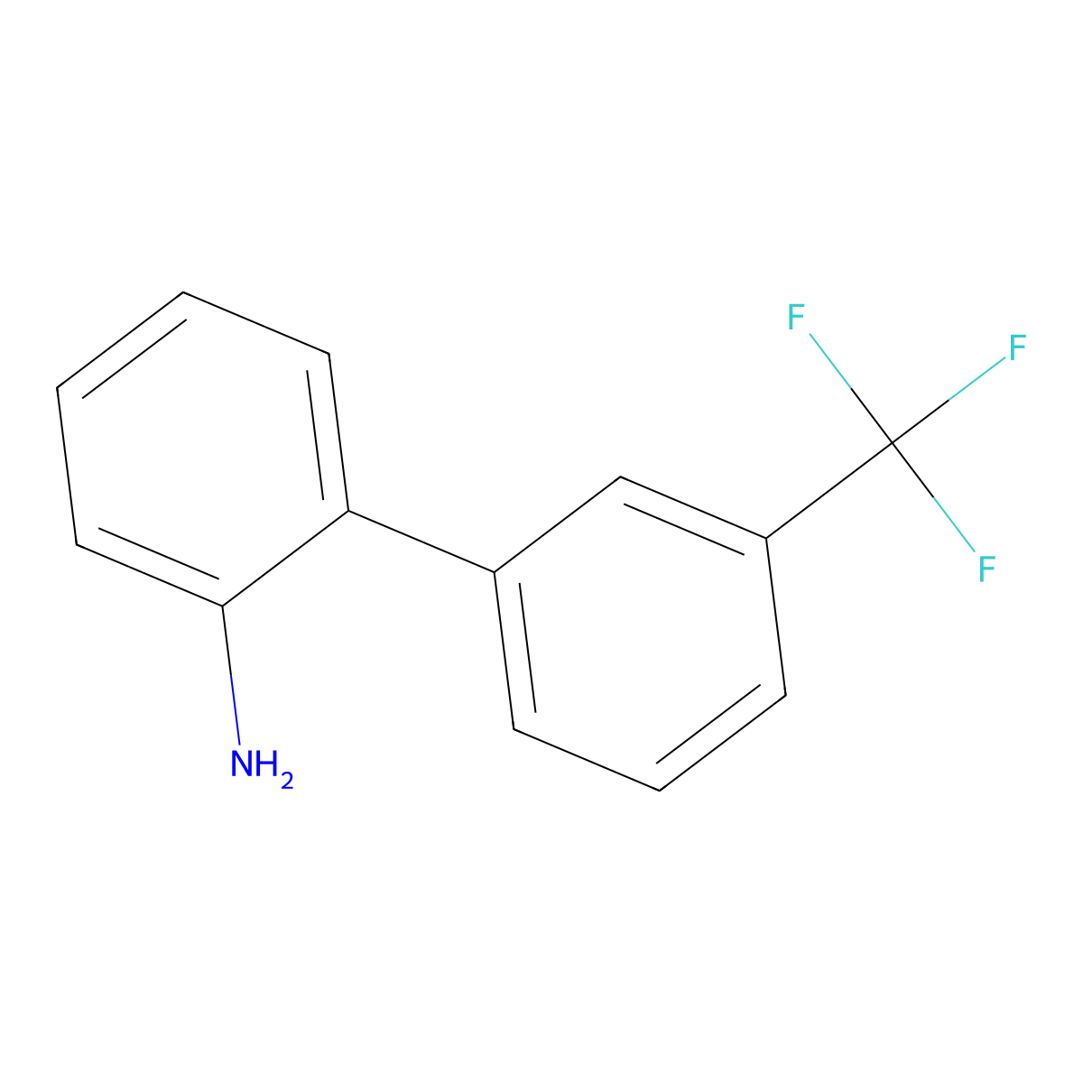 3'-Trifluoromethylbiphenyl-2-ylamine molecular structure, CAS 365-06-0