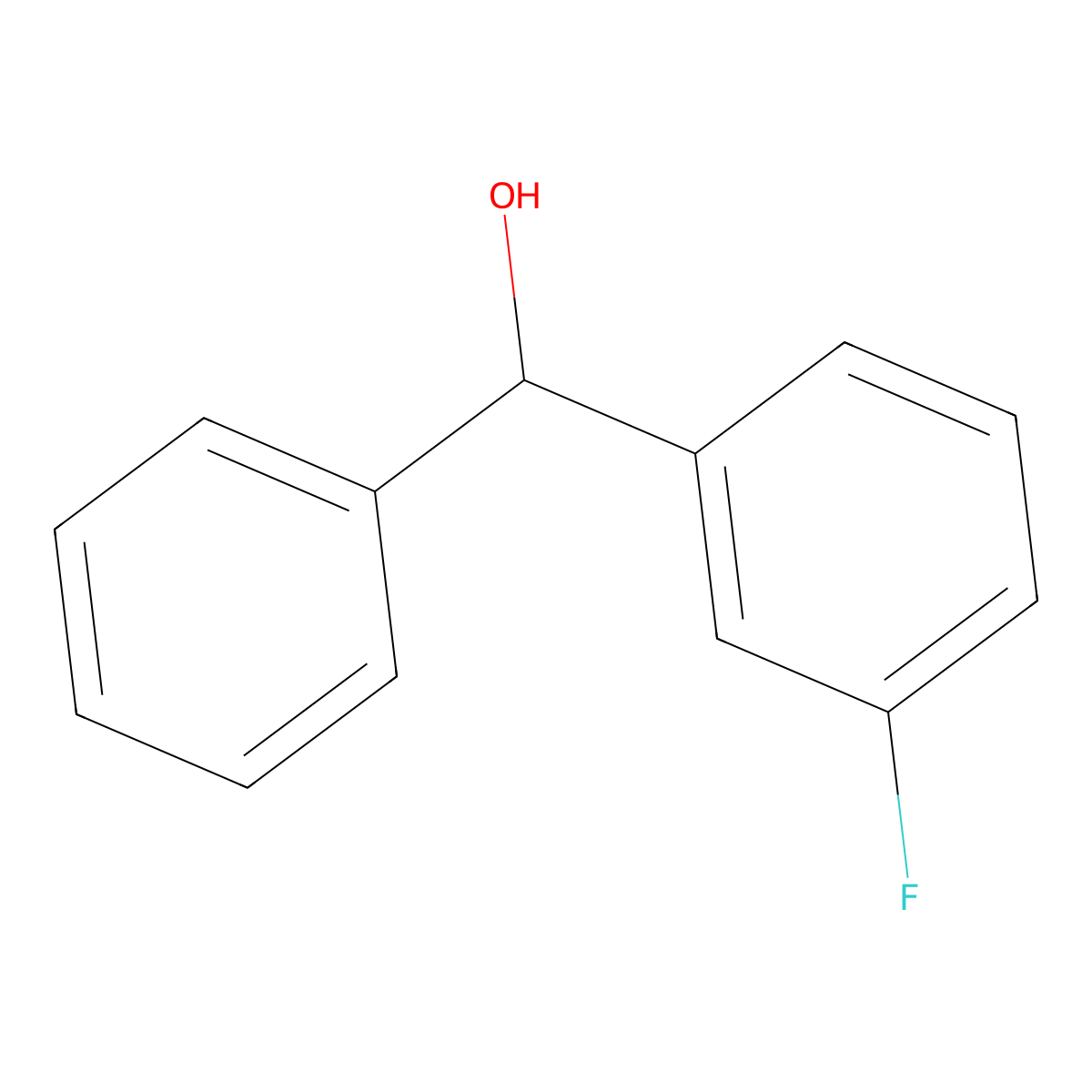 3-Fluorobenzhydrol molecular structure, CAS 365-17-3