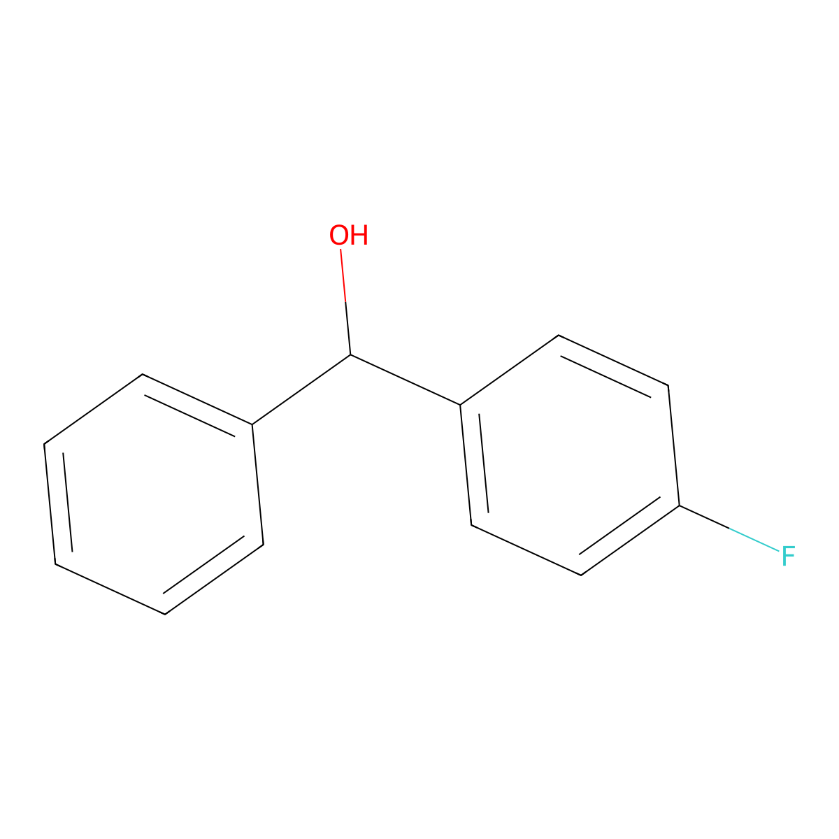 4-Fluorobenzhydrol molecular structure, CAS 365-22-0