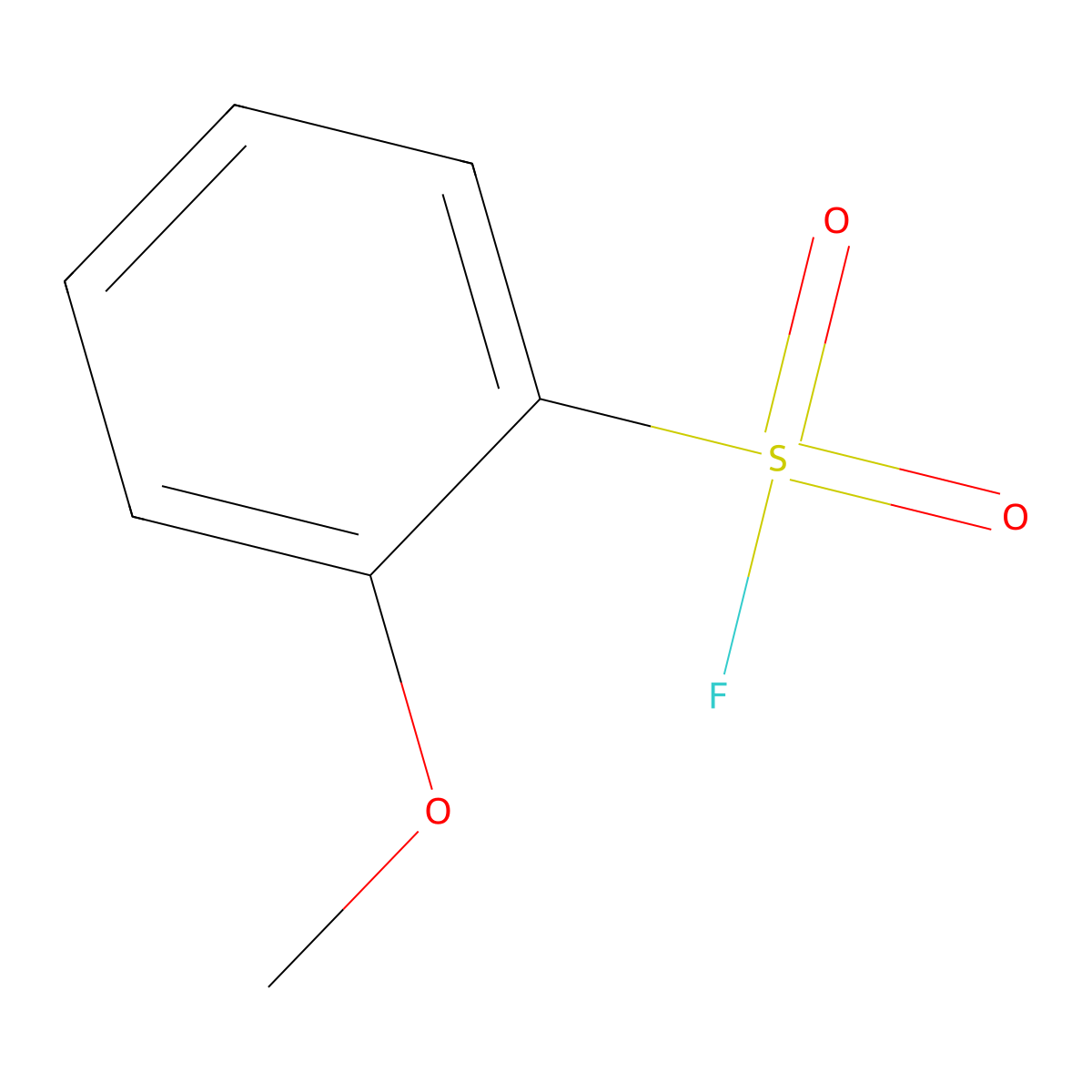 2-Methoxy-benzenesulfonylfluoride molecular structure, CAS 365-35-5