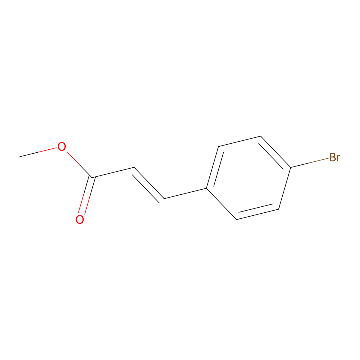 Methyl 4-bromocinnamate molecular structure, CAS 3650-78-0