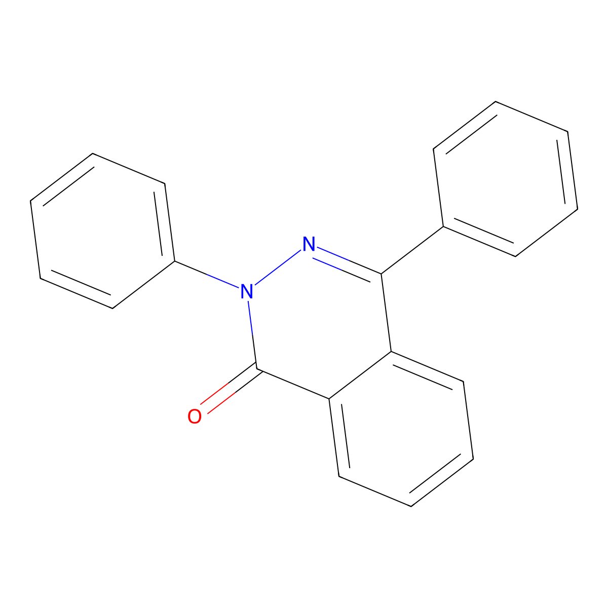 1(2H)-Phthalazinone, 2,4-diphenyl- molecular structure, CAS 36503-83-0
