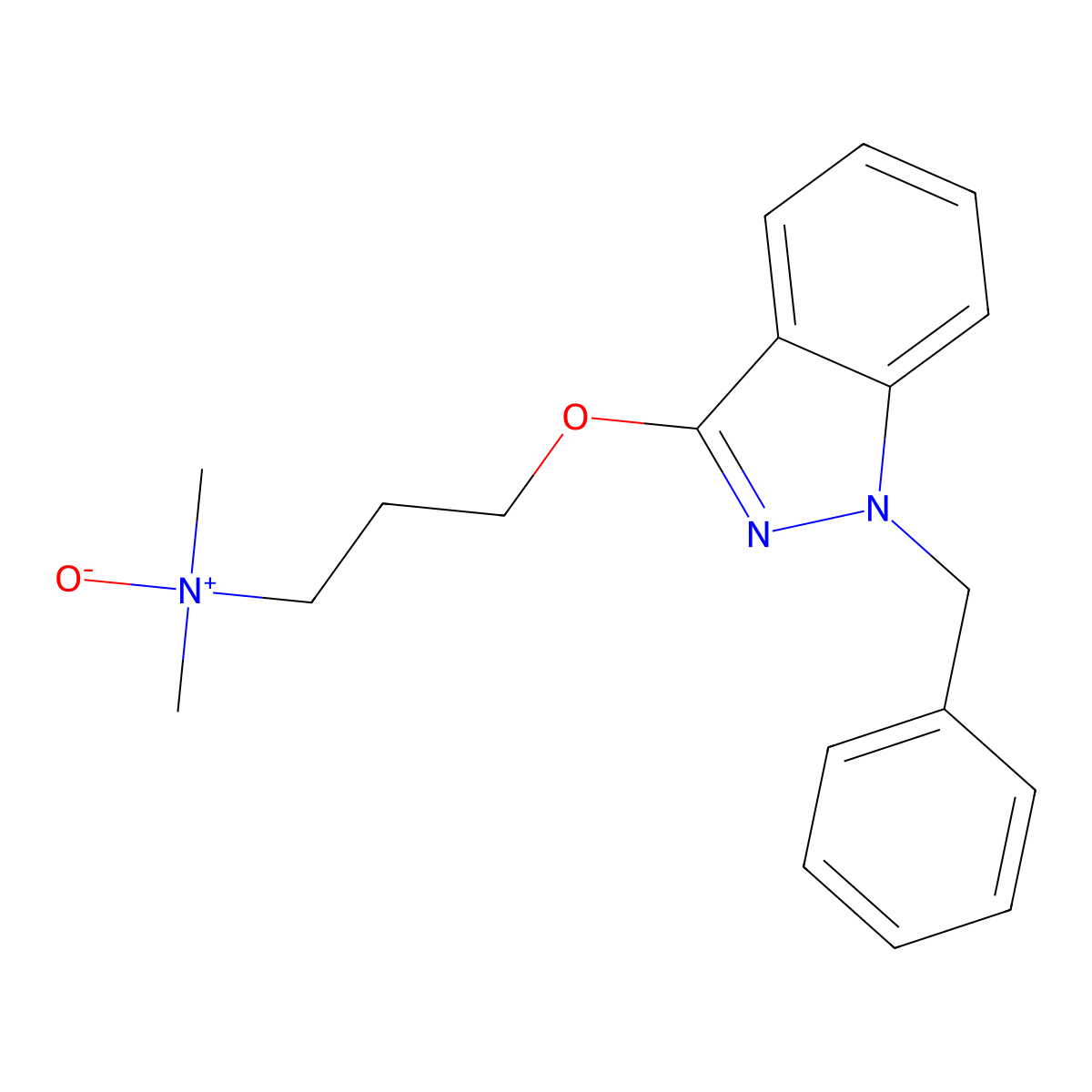 Benzydamine N-oxide molecular structure, CAS 36504-71-9