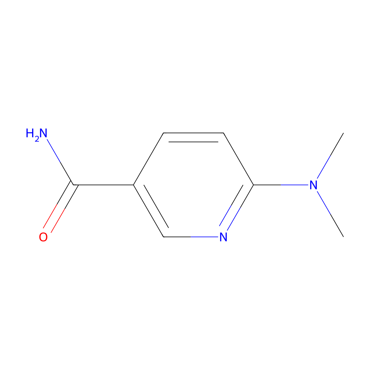 6-Dimethylaminonicotinamide molecular structure, CAS 36507-21-8