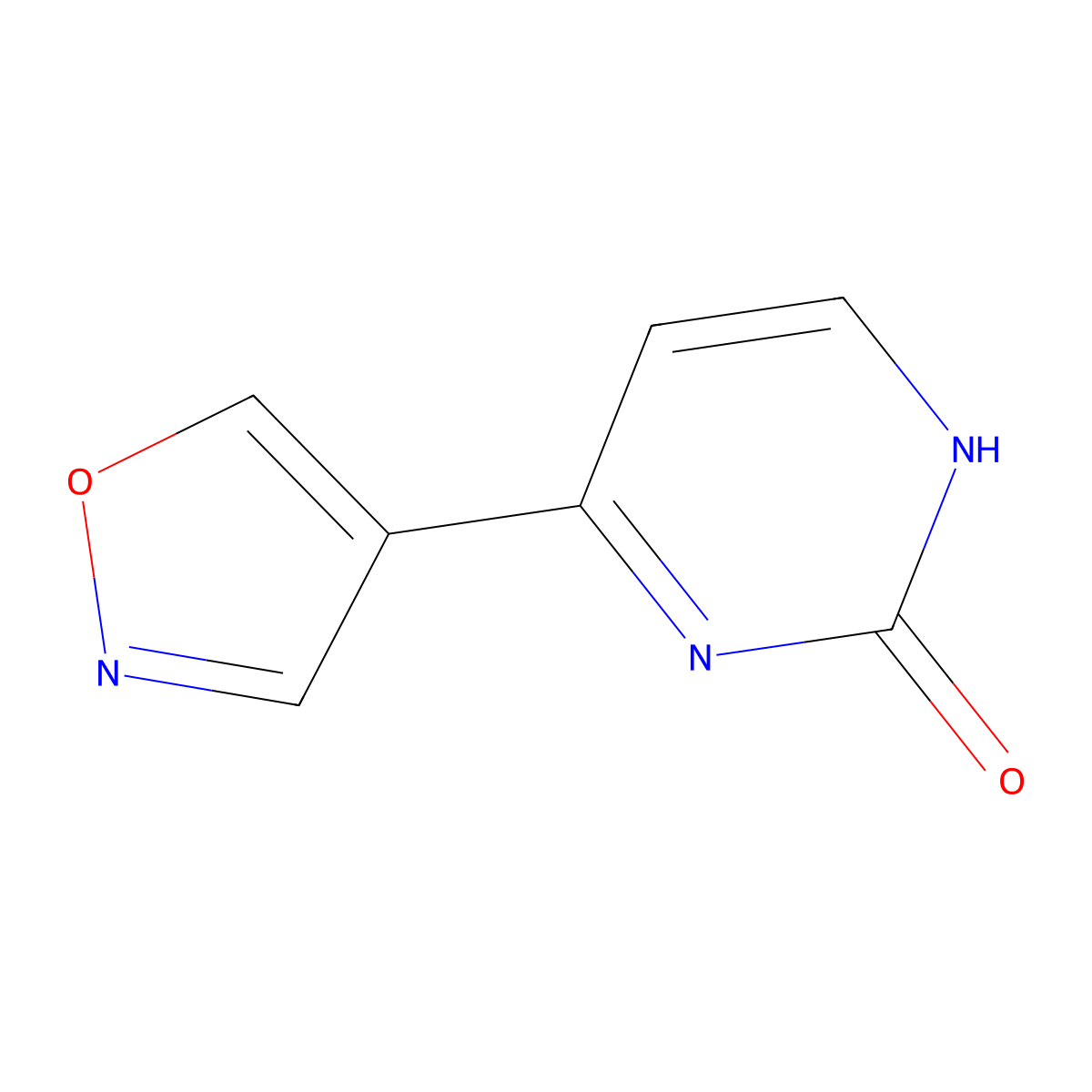 4-(Isoxazol-4-yl)pyrimidin-2(1H)-one molecular structure, CAS 36508-34-6