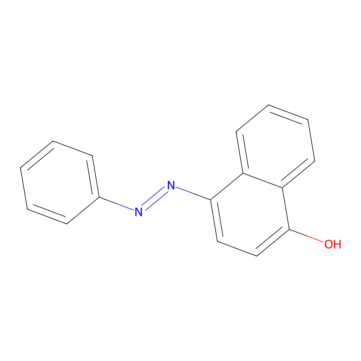 1-Naphthalenol, 4-(phenylazo)- molecular structure, CAS 3651-02-3