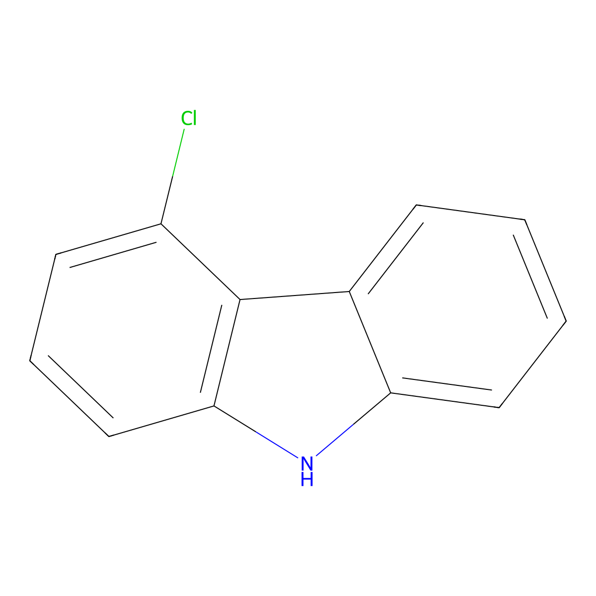 4-chloro-9H-carbazole molecular structure, CAS 3652-88-8