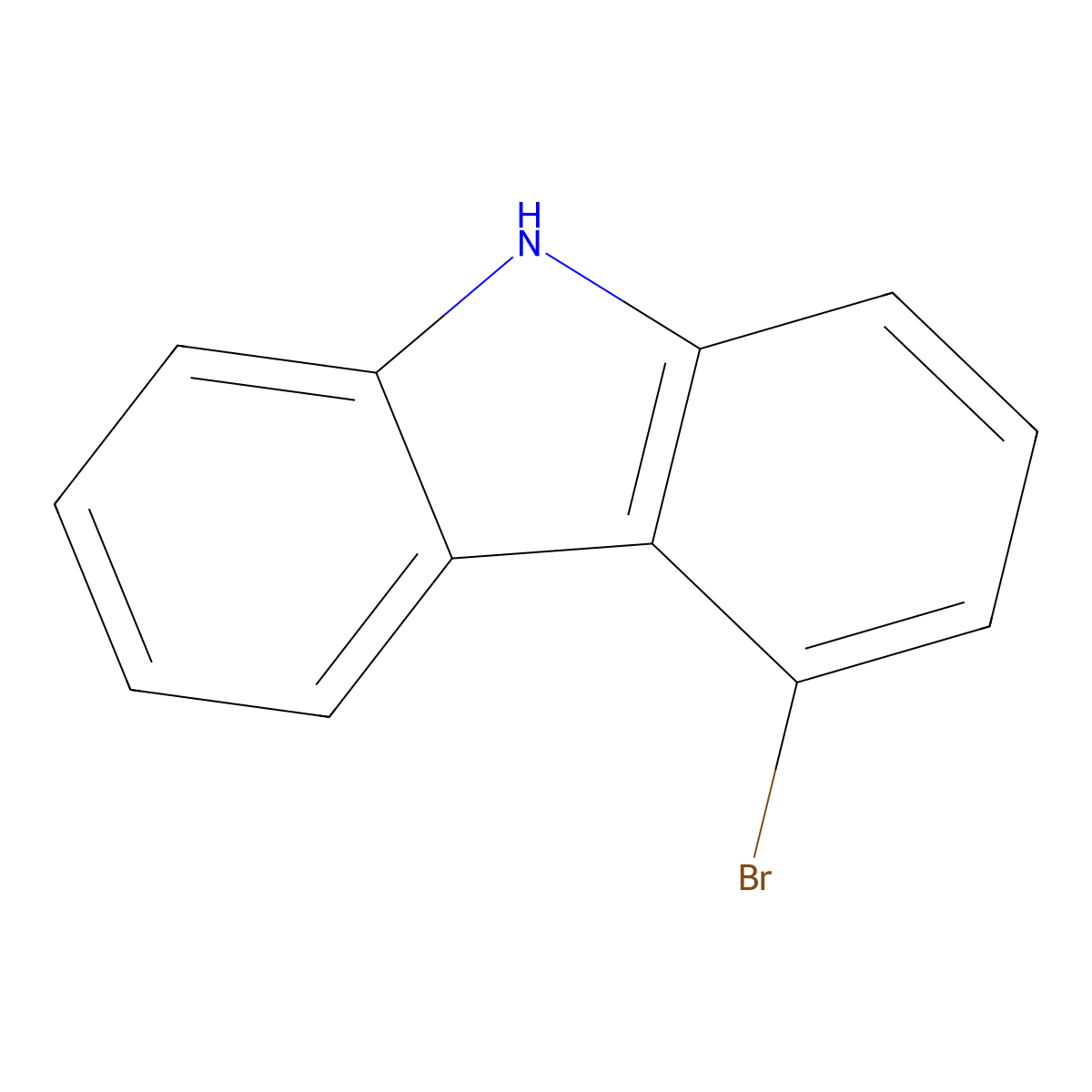 4-Bromocarbazole molecular structure, CAS 3652-89-9
