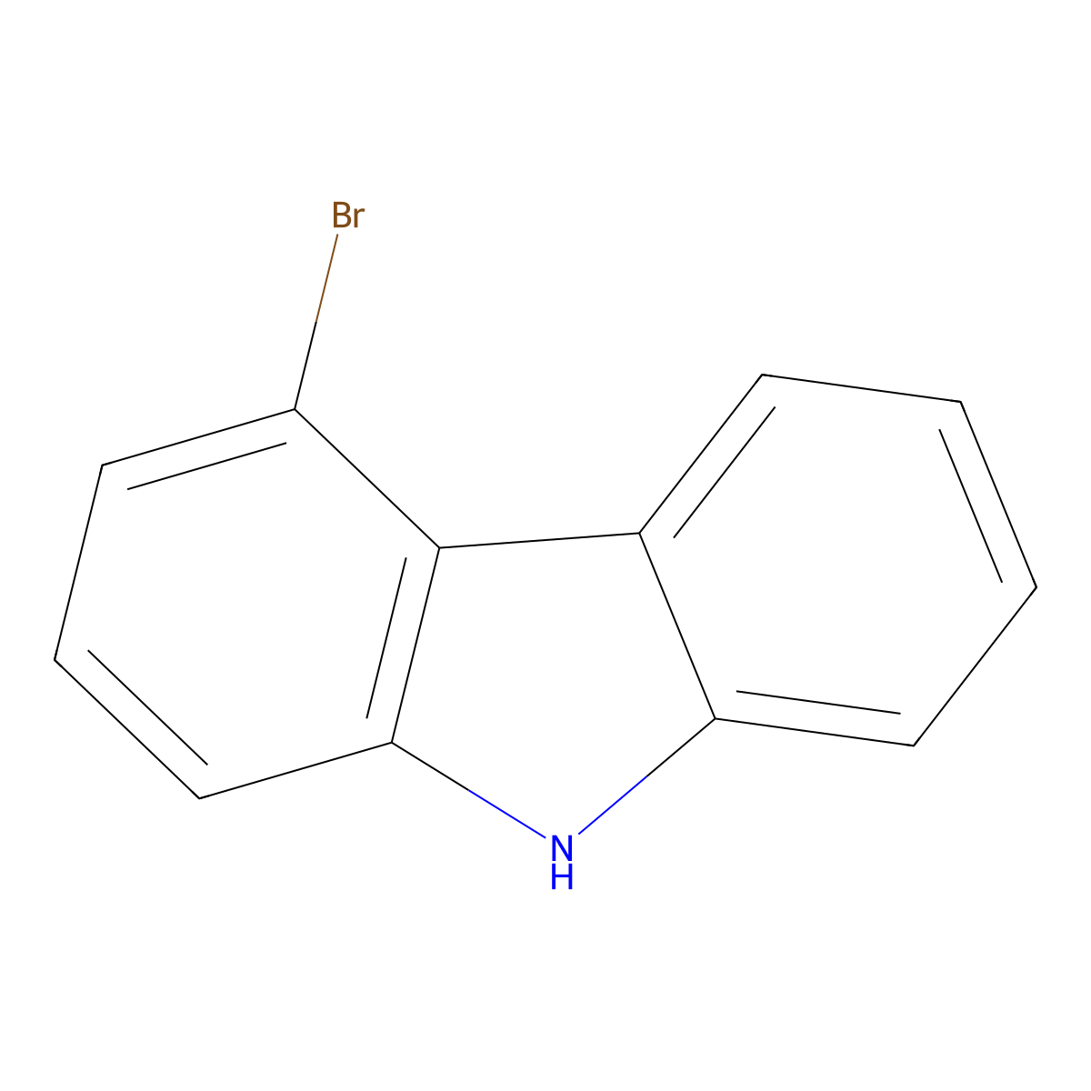 4-Bromocarbazole molecular structure, CAS 3652-89-9