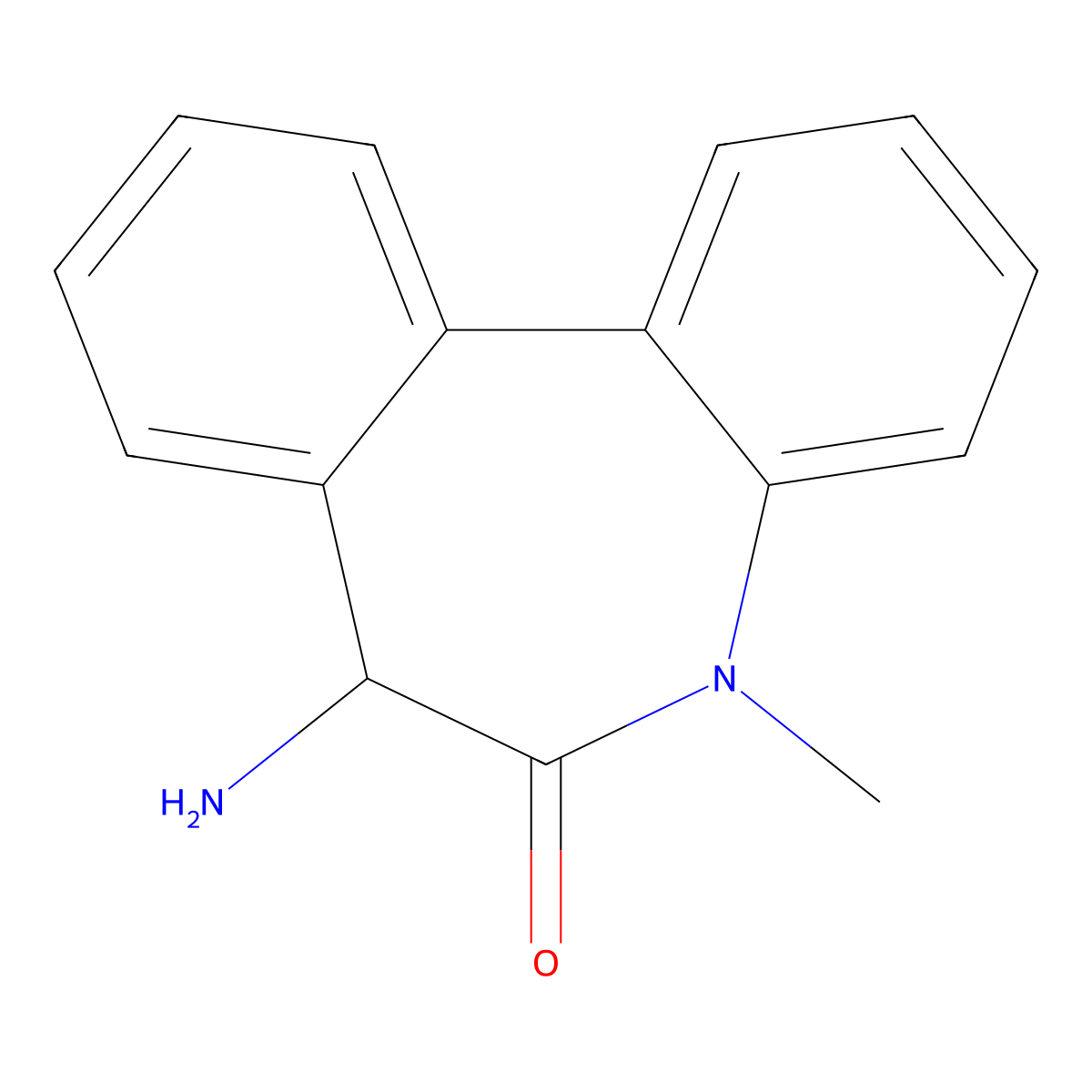 (7S)-7-Amino-5,7-dihydro-5-methyl-6H-dibenz[b,d]azepin-6-one molecular structure, CAS 365242-16-6