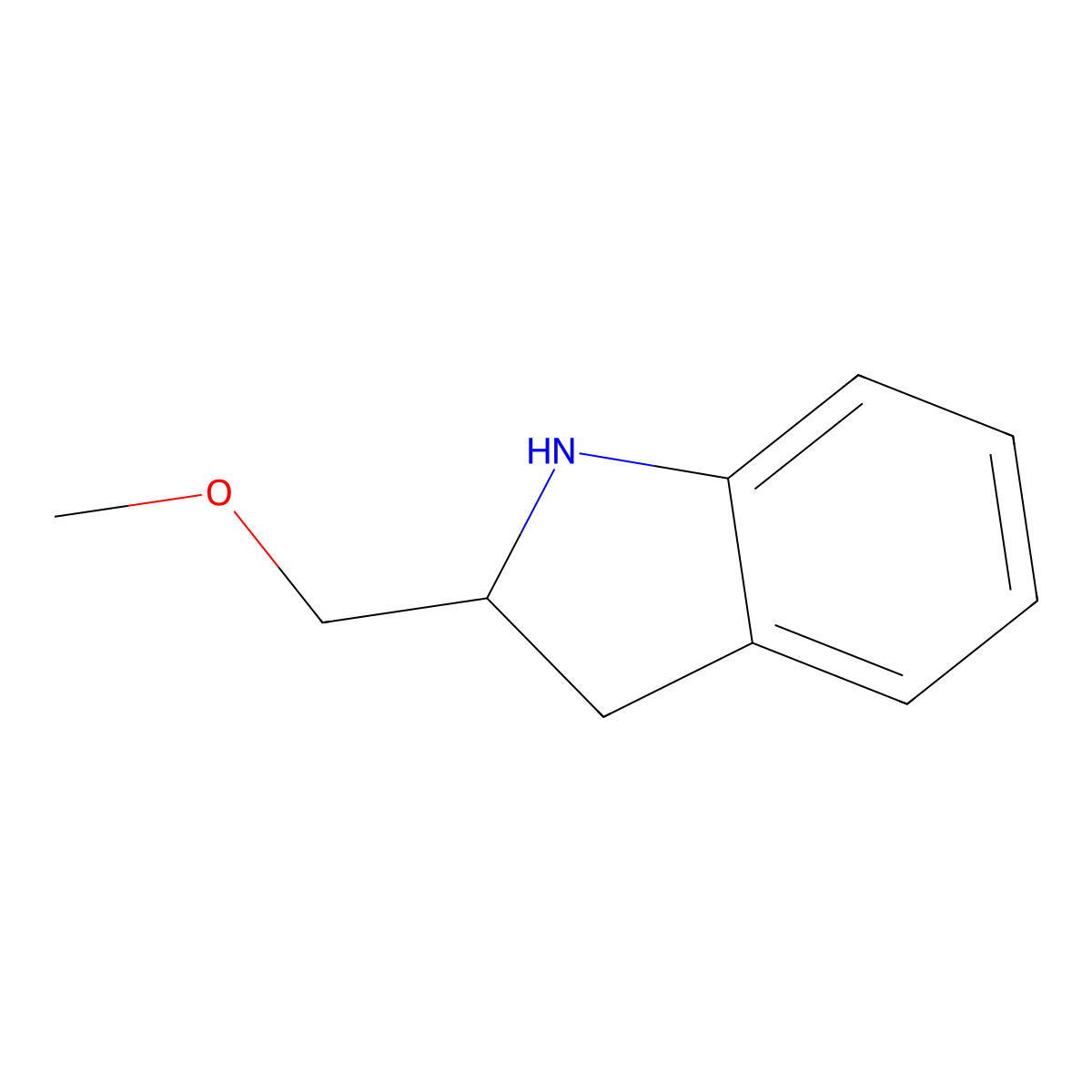 2-(Methoxymethyl)indoline molecular structure, CAS 365250-59-5