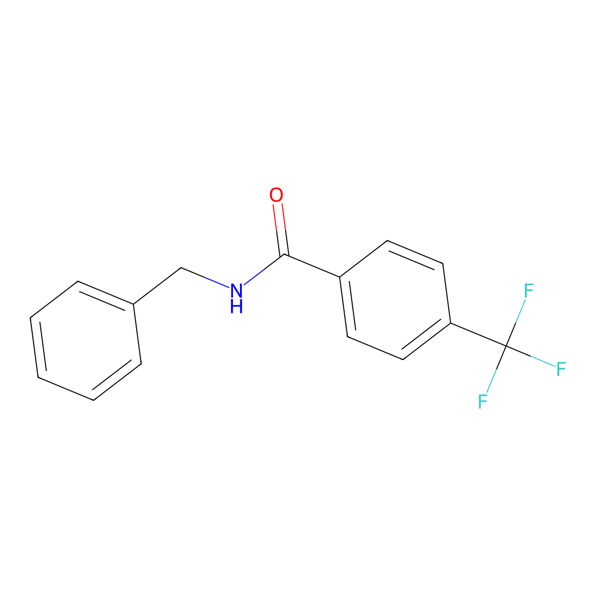 N-benzyl-4-(trifluoromethyl)benzamide molecular structure, CAS 365274-70-0