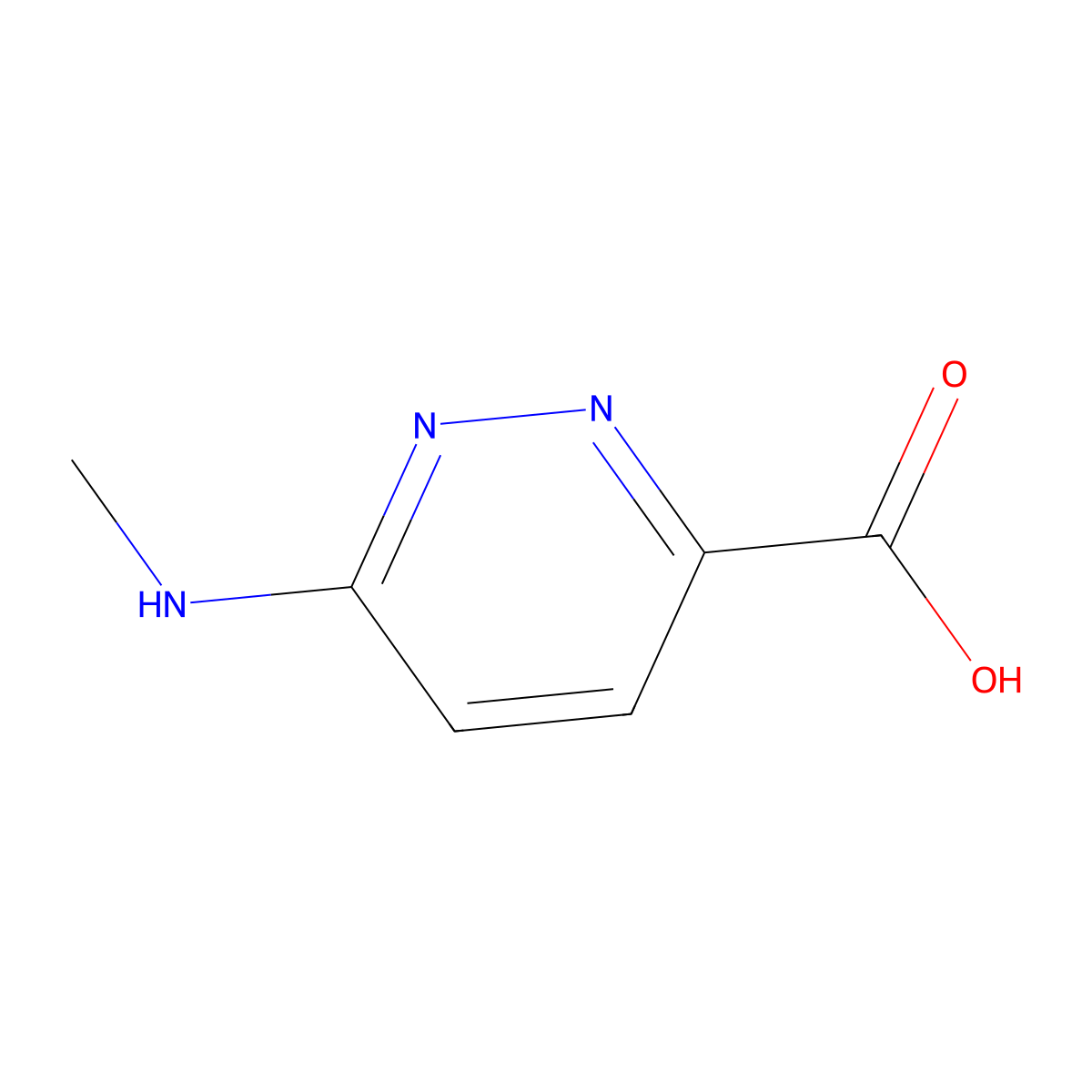 6-(Methylamino)pyridazine-3-carboxylic Acid molecular structure, CAS 365413-15-6