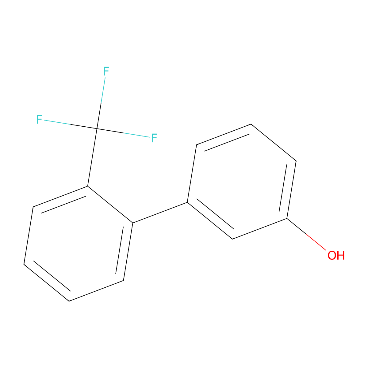 2'-(Trifluoromethyl)[1,1'-biphenyl]-3-ol molecular structure, CAS 365426-95-5