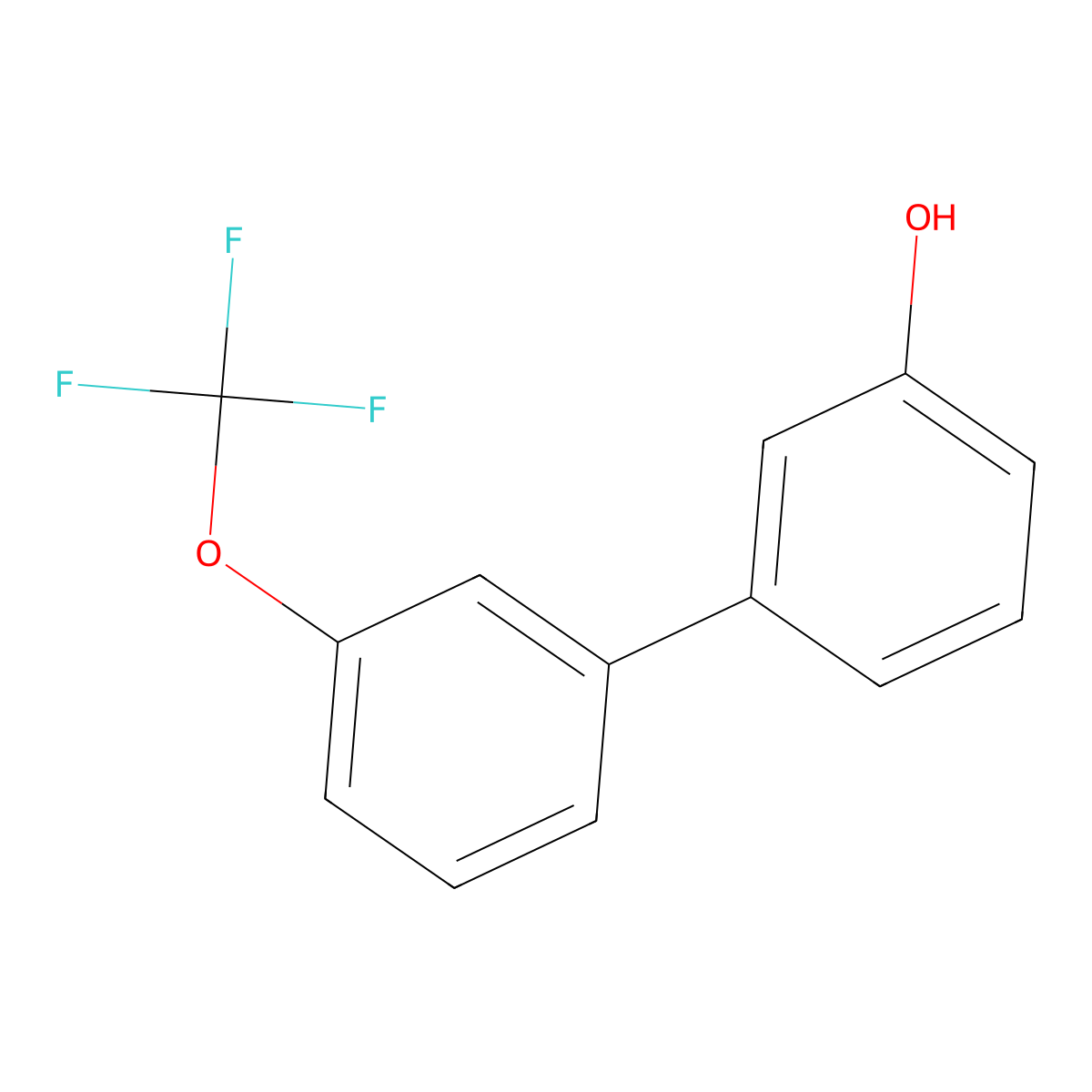 3-(3-Trifluoromethoxyphenyl)phenol molecular structure, CAS 365426-96-6