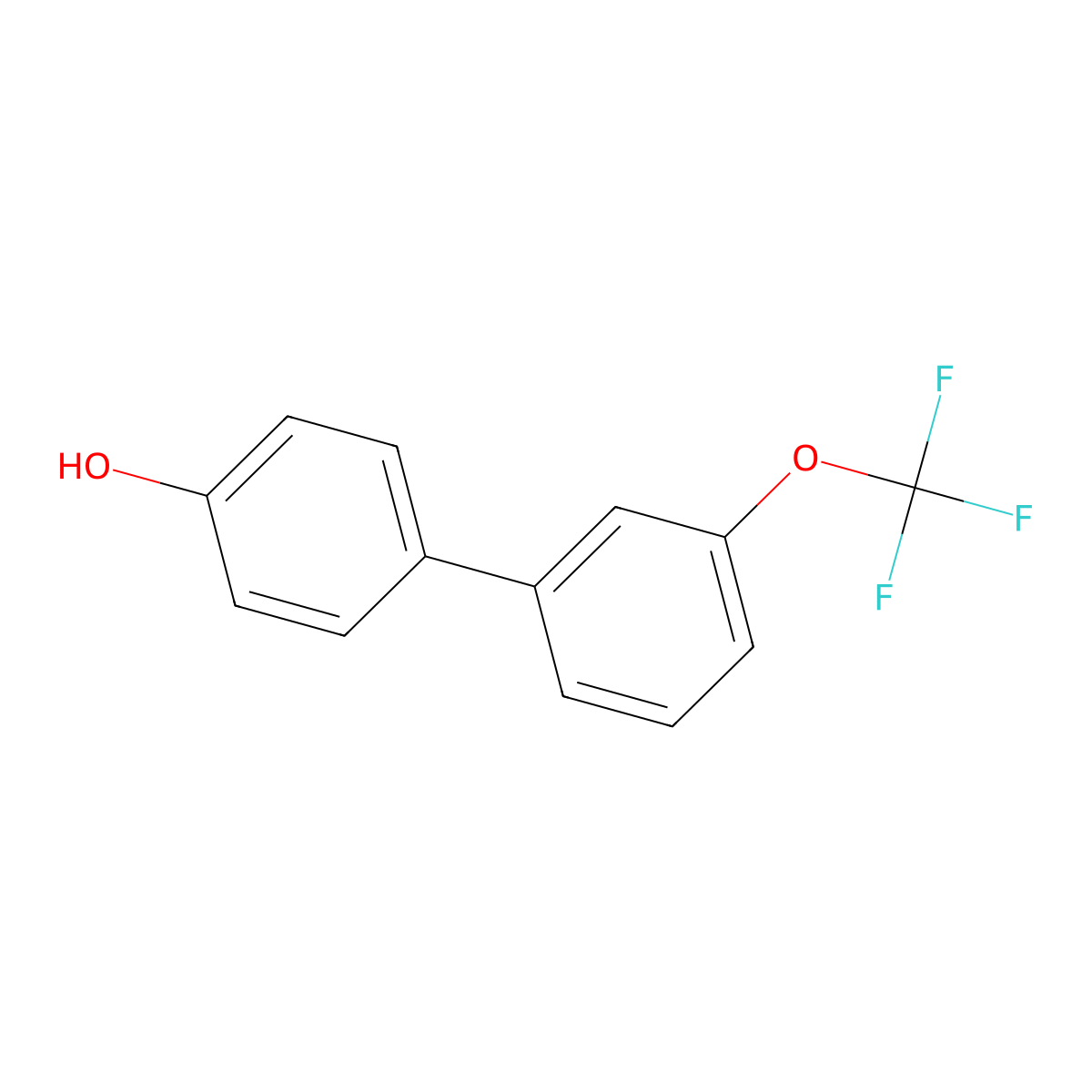 4-(3-Trifluoromethoxyphenyl)phenol molecular structure, CAS 365426-97-7