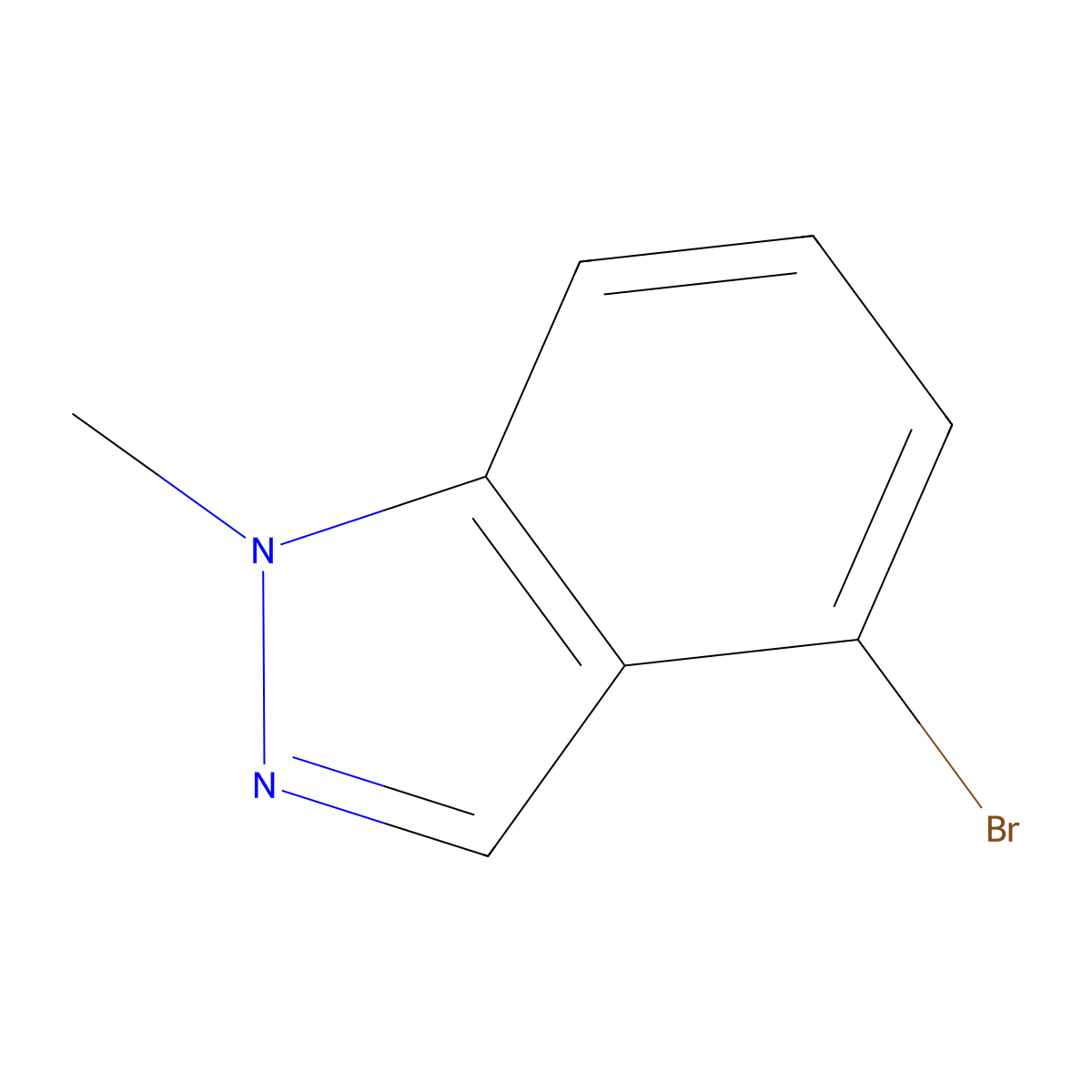 4-Bromo-1-methyl-1H-indazole molecular structure, CAS 365427-30-1