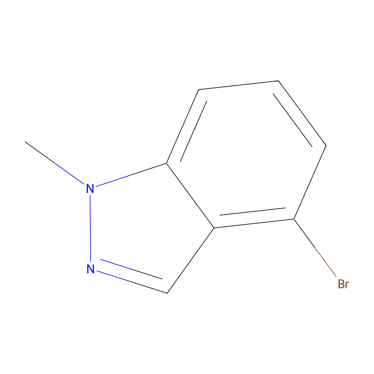 4-Bromo-1-methyl-1H-indazole molecular structure, CAS 365427-30-1
