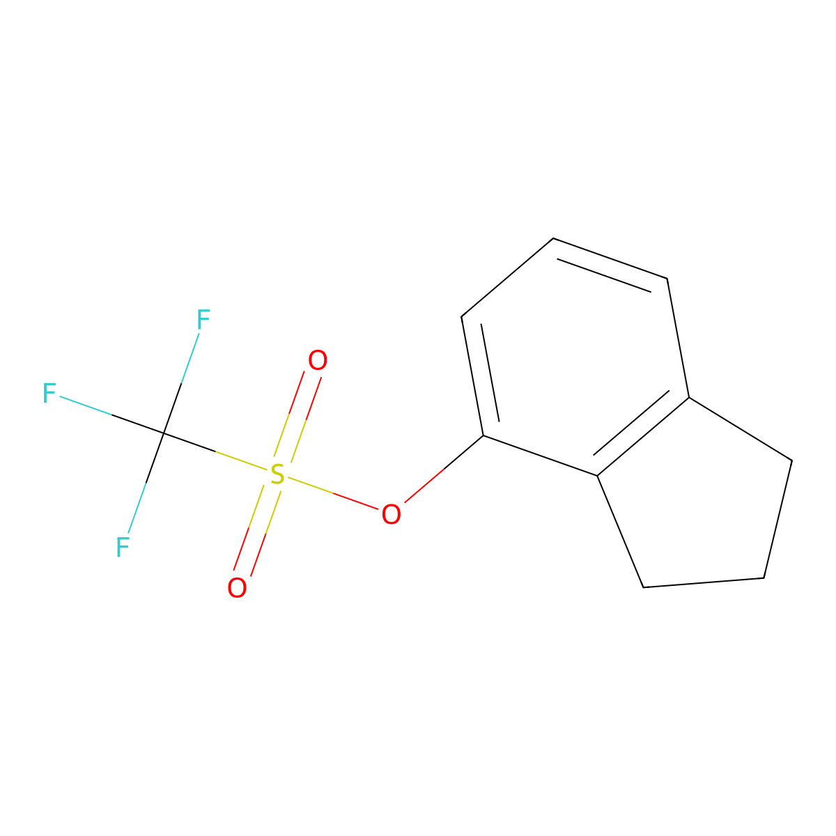 2,3-dihydro-1H-inden-4-yl trifluoromethanesulfonate molecular structure, CAS 365427-37-8
