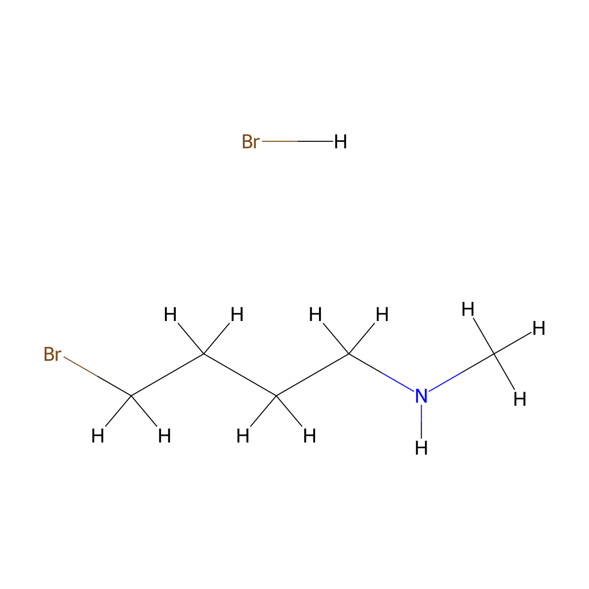 4-Bromo-N-methylbutan-1-amine hydrobromide molecular structure, CAS 365432-20-8
