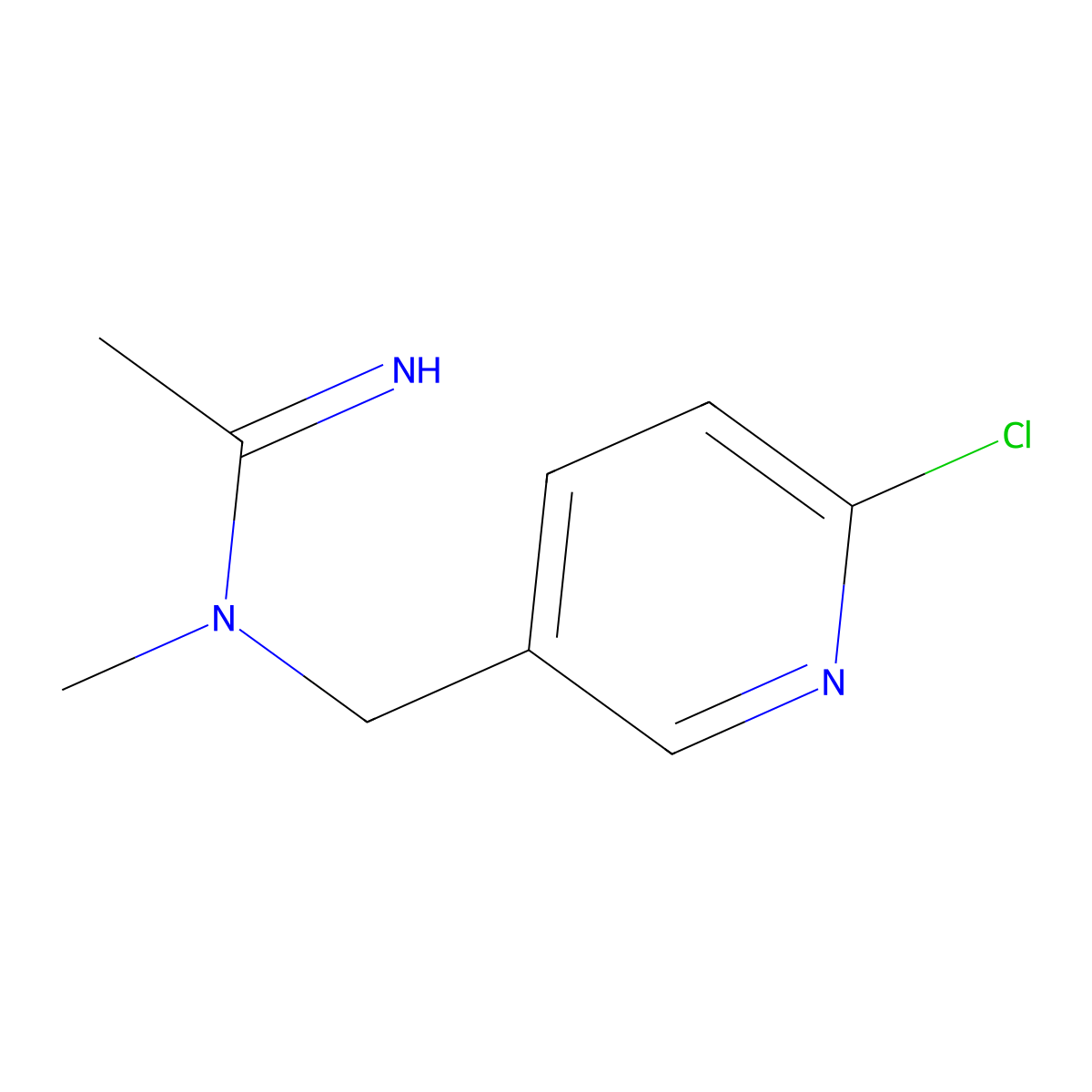 Acetamiprid metabolite (IM-1-5) molecular structure, CAS 365441-66-3