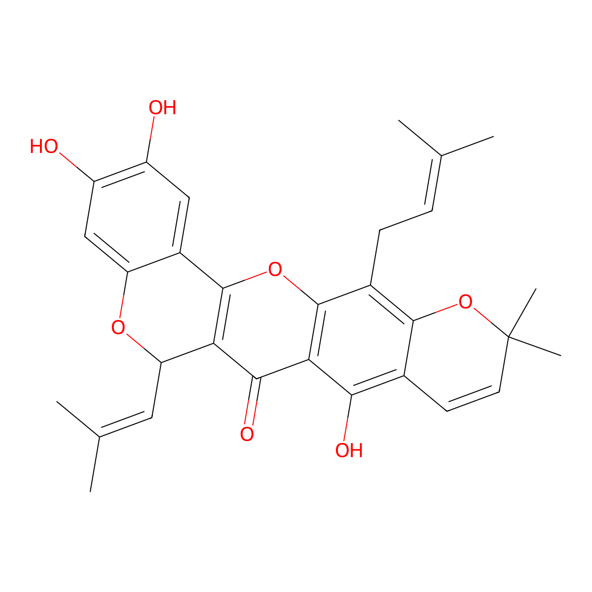 Cycloheterophyllin molecular structure, CAS 36545-53-6
