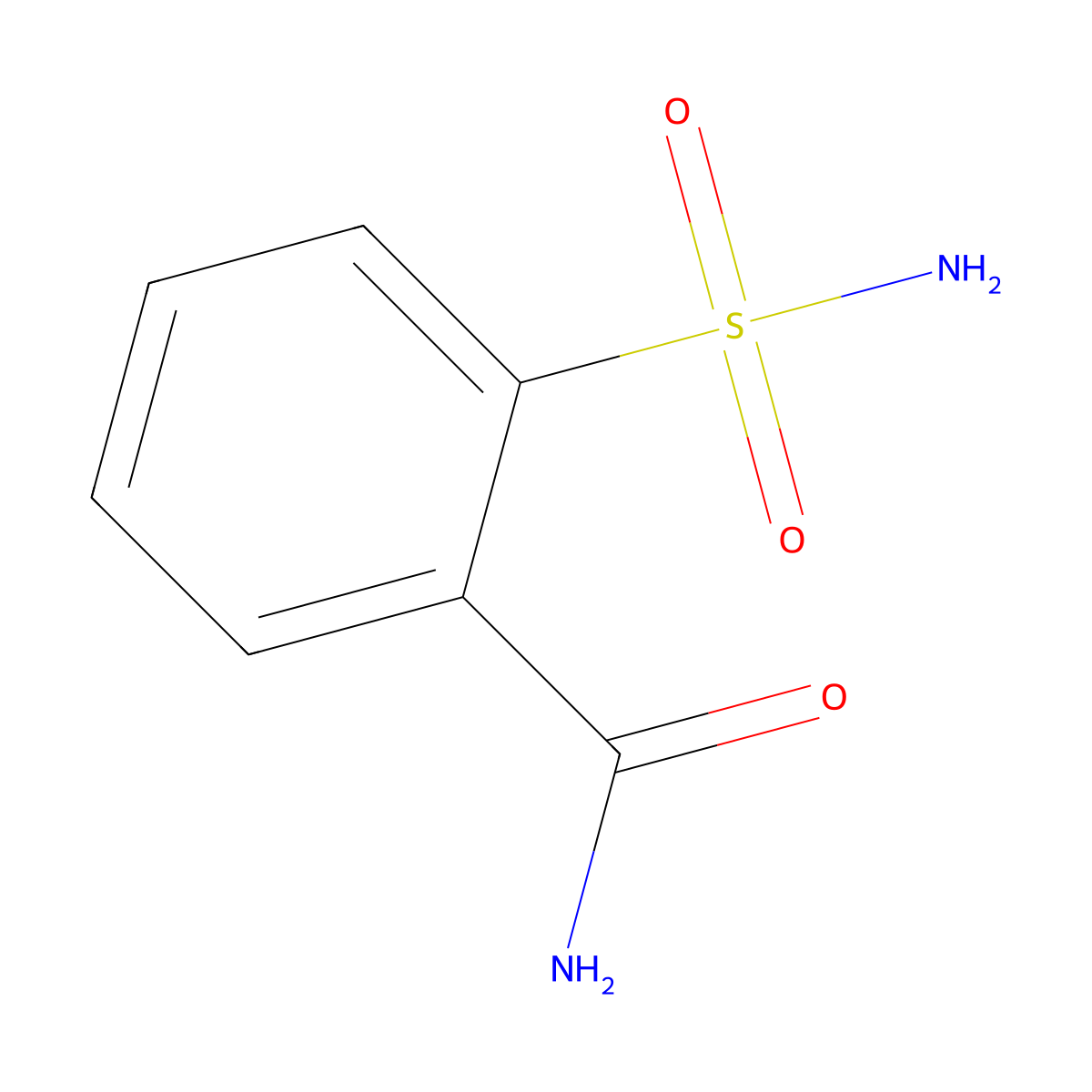 2-Sulfamoylbenzamide molecular structure, CAS 36547-00-9