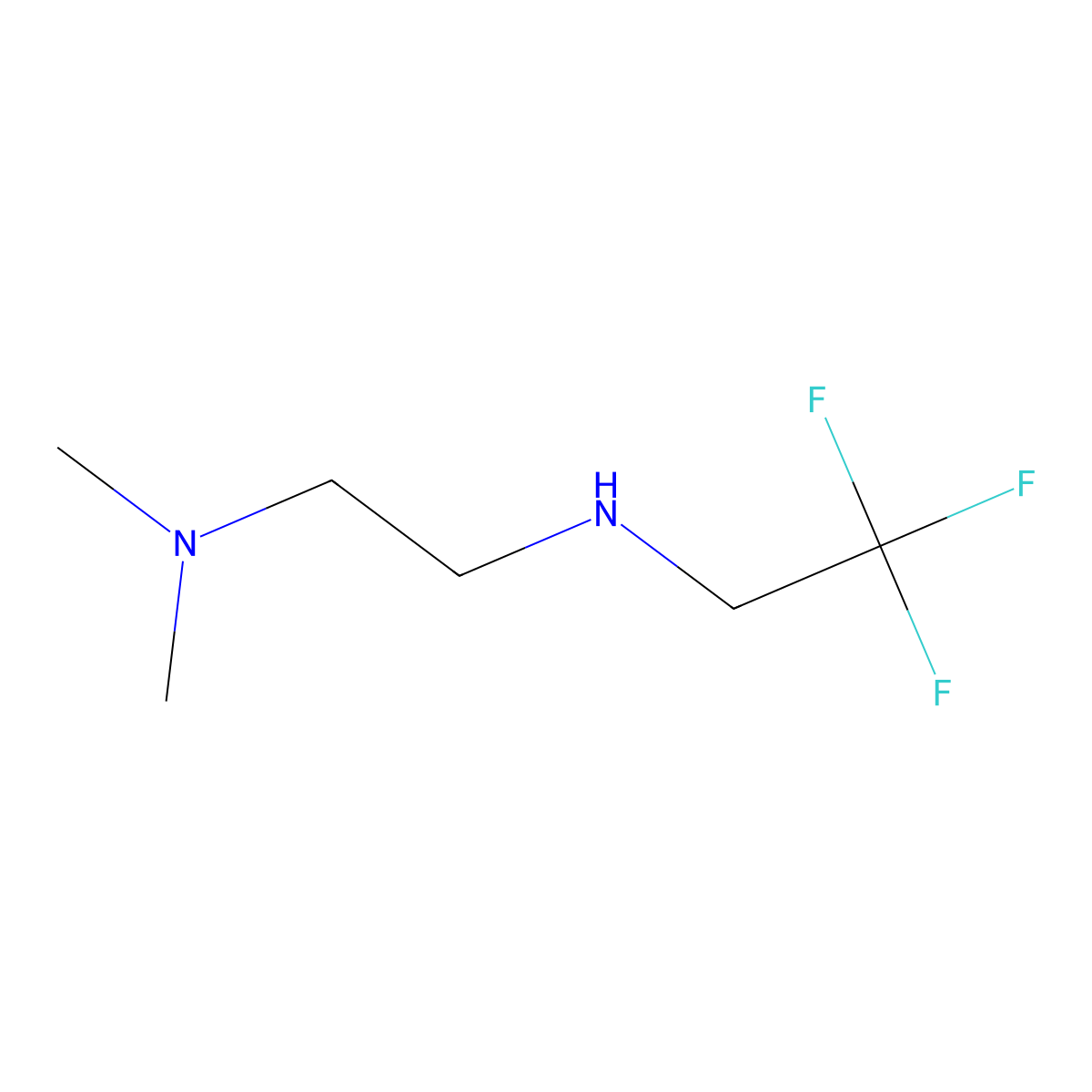Dimethyl({2-[(2,2,2-trifluoroethyl)amino]ethyl})amine molecular structure, CAS 365527-16-8