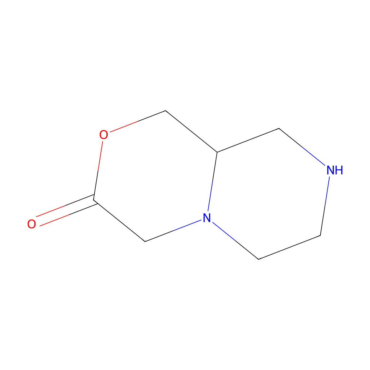 Hexahydropyrazino[2,1-c][1,4]oxazin-3(4H)-one molecular structure, CAS 365532-08-7