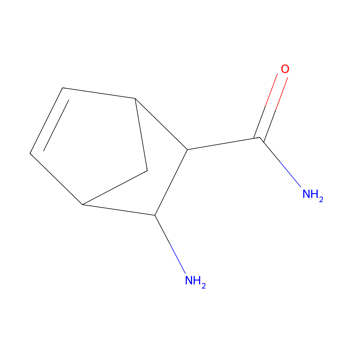 (1r,2r,3s,4s)-3-Aminobicyclo[2.2.1]hept-5-ene-2-carboxamide molecular structure, CAS 365544-86-1