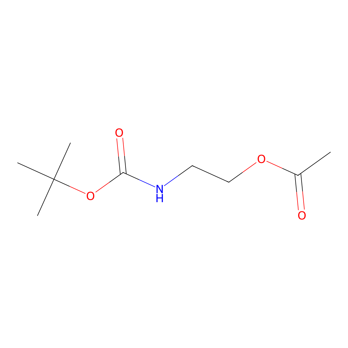 Carbamic acid, [2-(acetyloxy)ethyl]-, 1,1-dimethylethyl ester (9CI) molecular structure, CAS 365546-51-6
