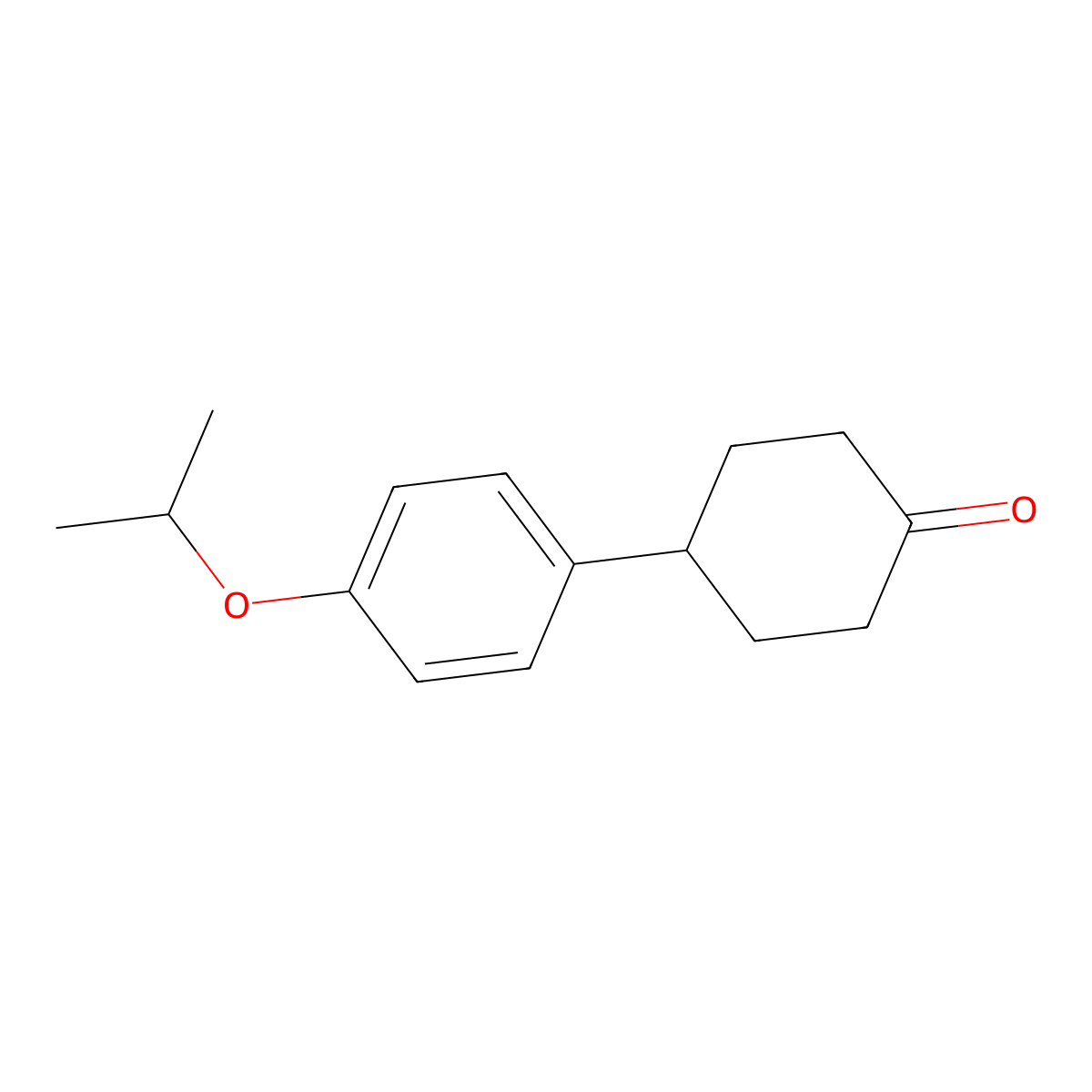 4-(4-Isopropoxyphenyl)cyclohexanone molecular structure, CAS 365553-47-5