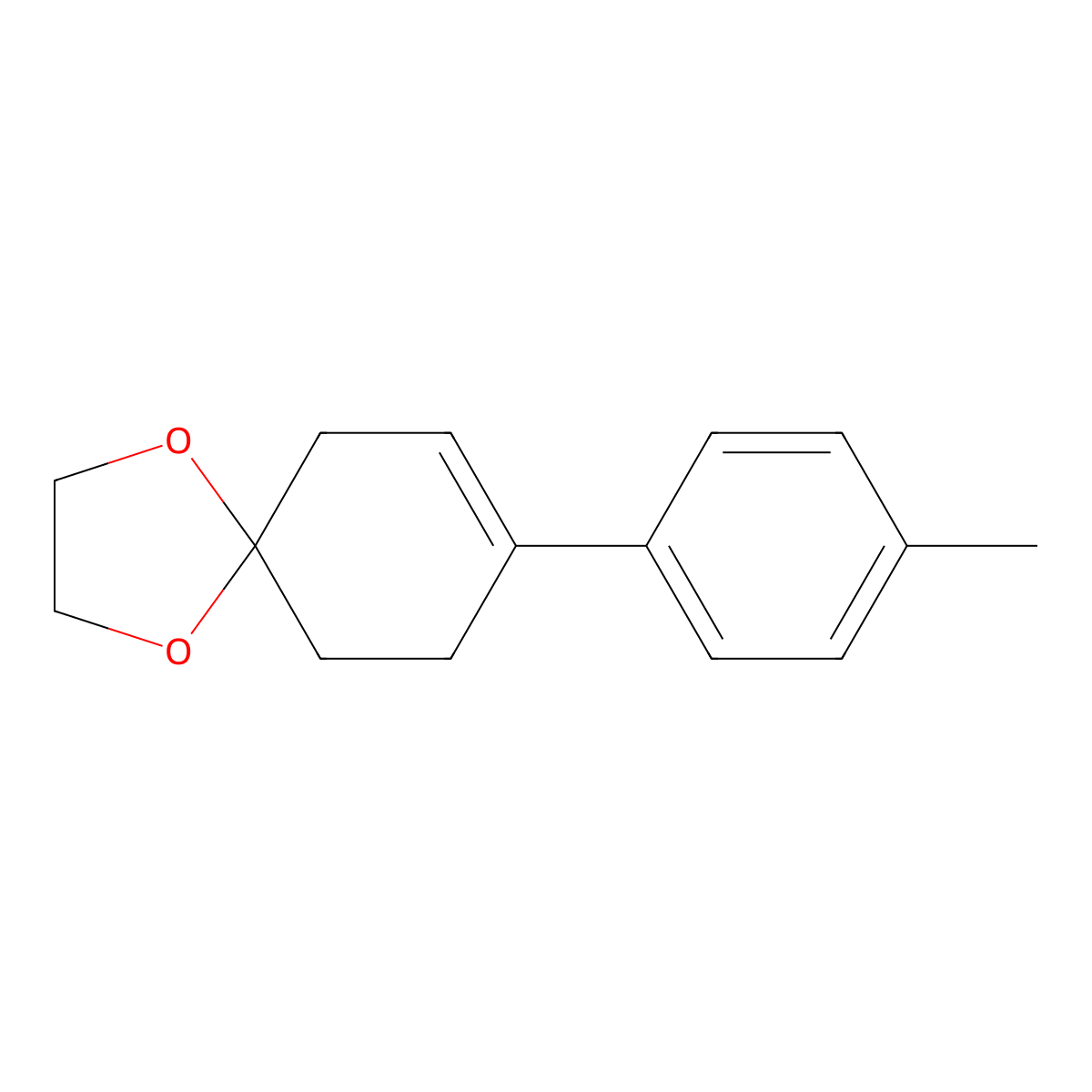 8-(4-Methylphenyl)-1,4-dioxaspiro[4.5]dec-7-ene molecular structure, CAS 365553-55-5