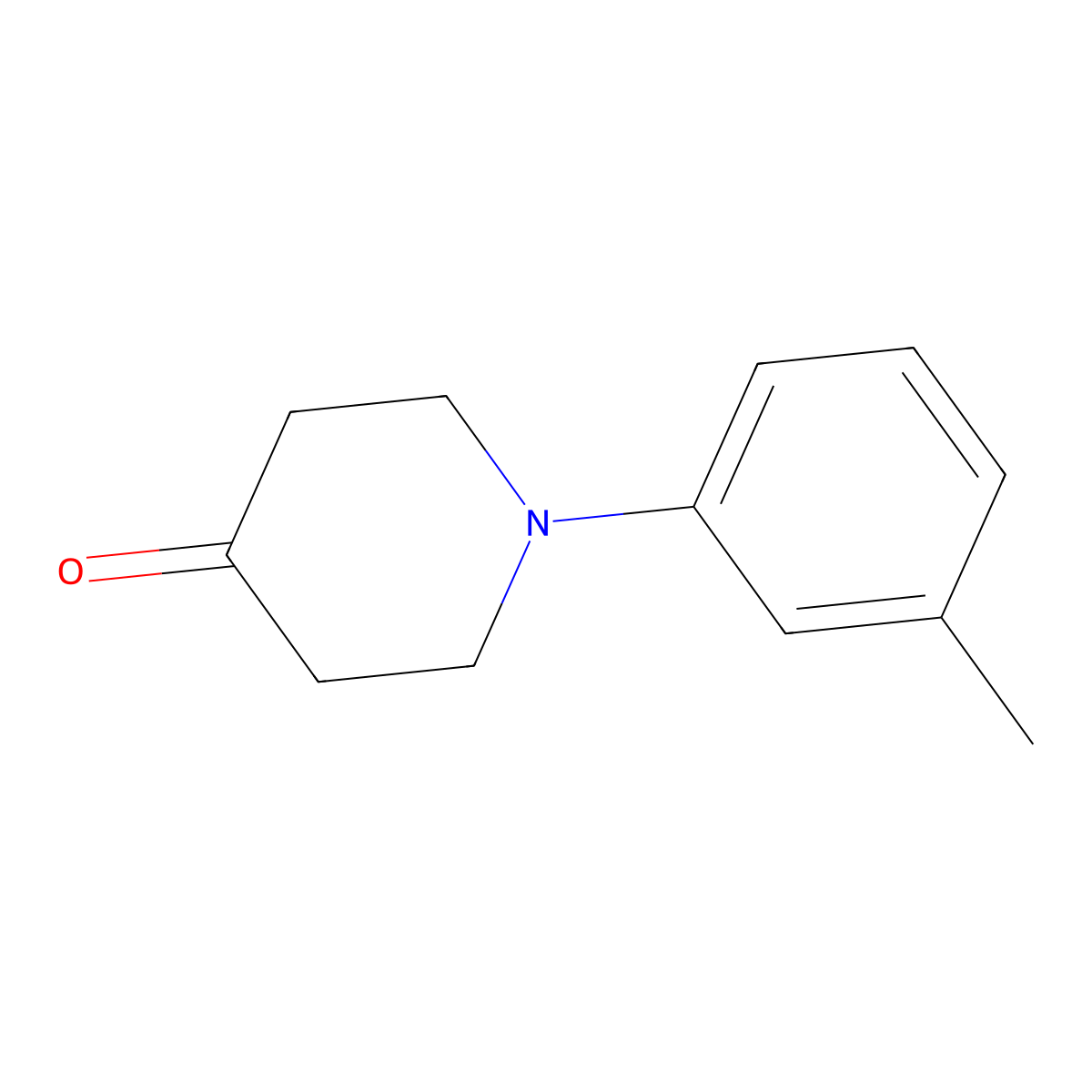 1-(3-Methylphenyl)Piperidin-4-One molecular structure, CAS 365554-90-1