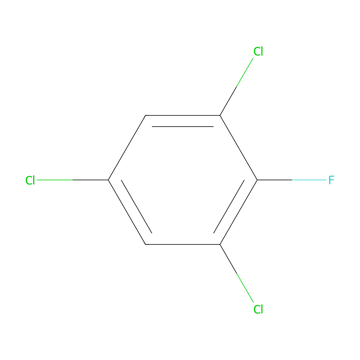 1,3,5-Trichloro-2-fluorobenzene molecular structure, CAS 36556-33-9