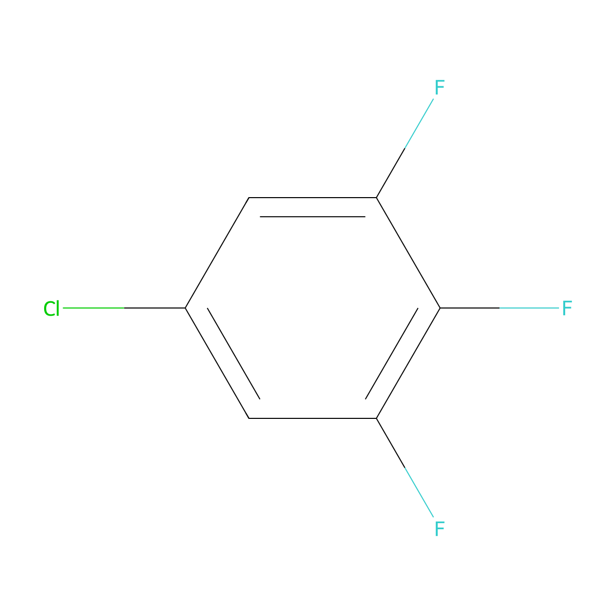 5-Chloro-1,2,3-trifluorobenzene molecular structure, CAS 36556-44-2