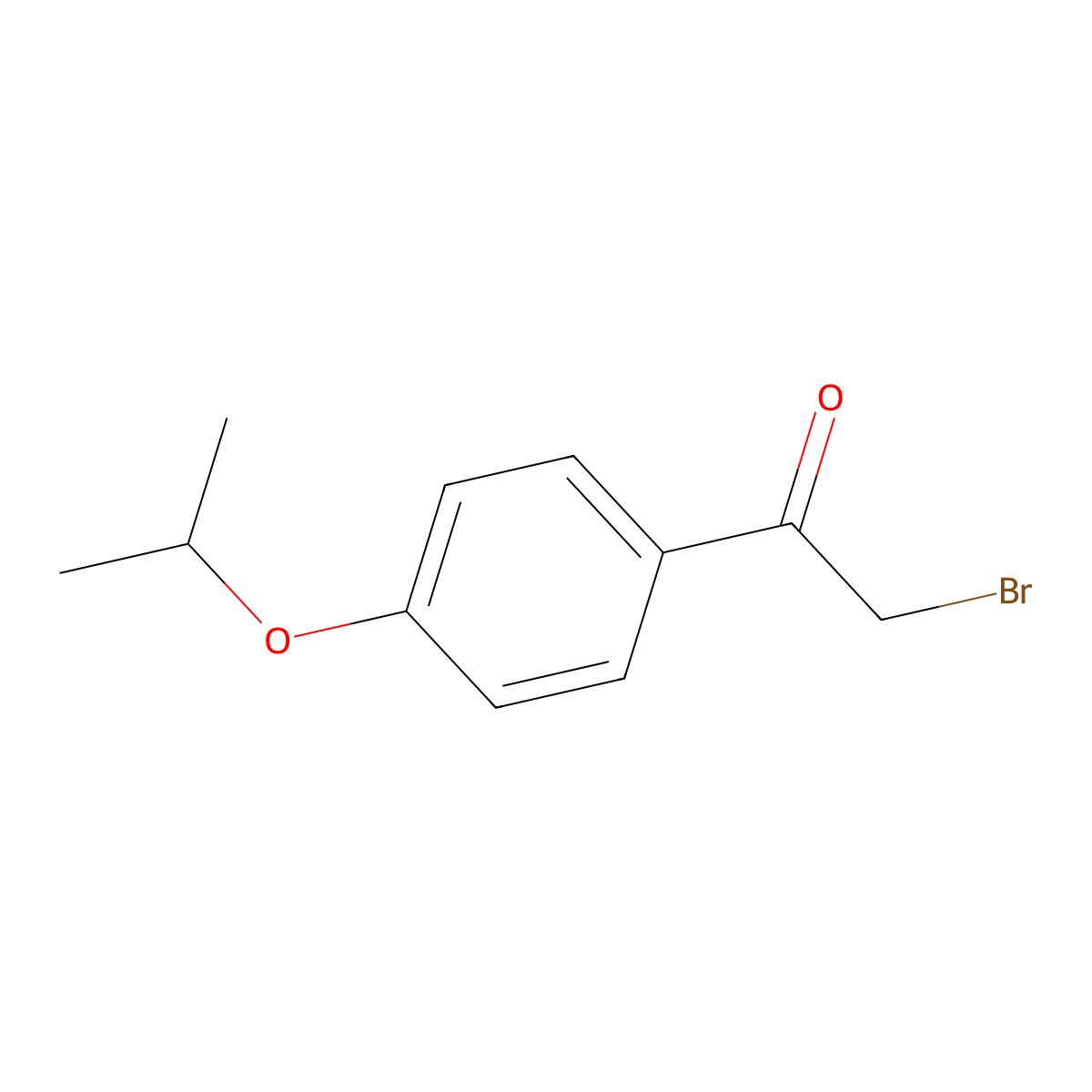 2-Bromo-1-(4-(propan-2-yloxy)phenyl)ethan-1-one molecular structure, CAS 365572-08-3