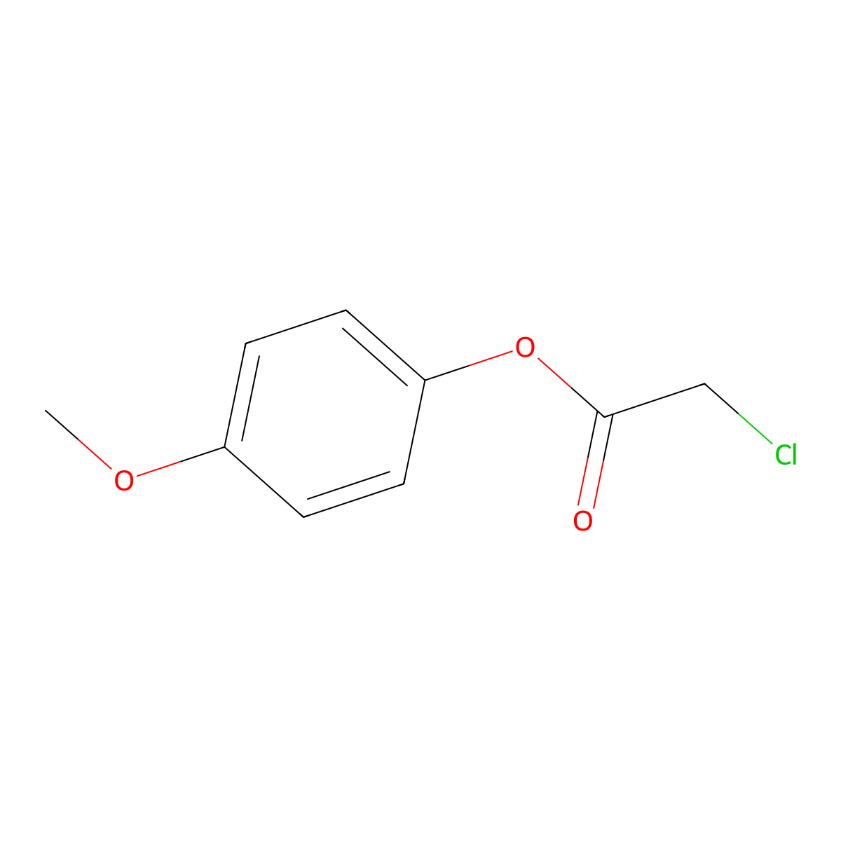 4-Methoxyphenyl chloroacetate molecular structure, CAS 36560-13-1